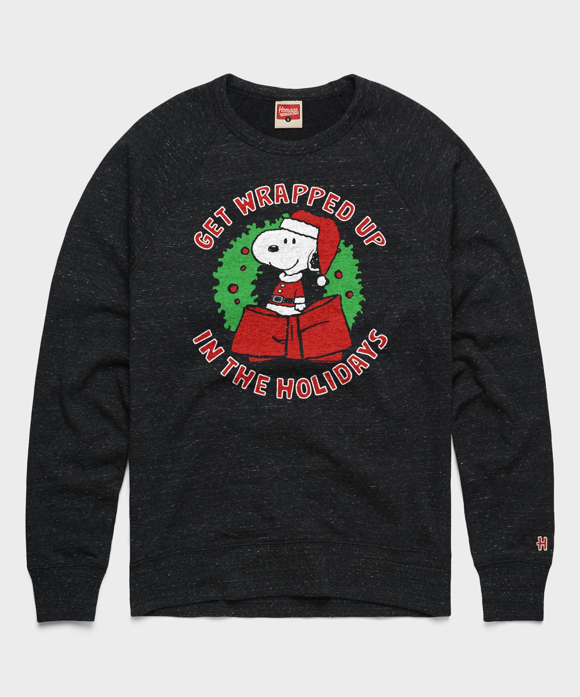 Peanuts Snoopy Get Wrapped Up In The Holidays Crewneck