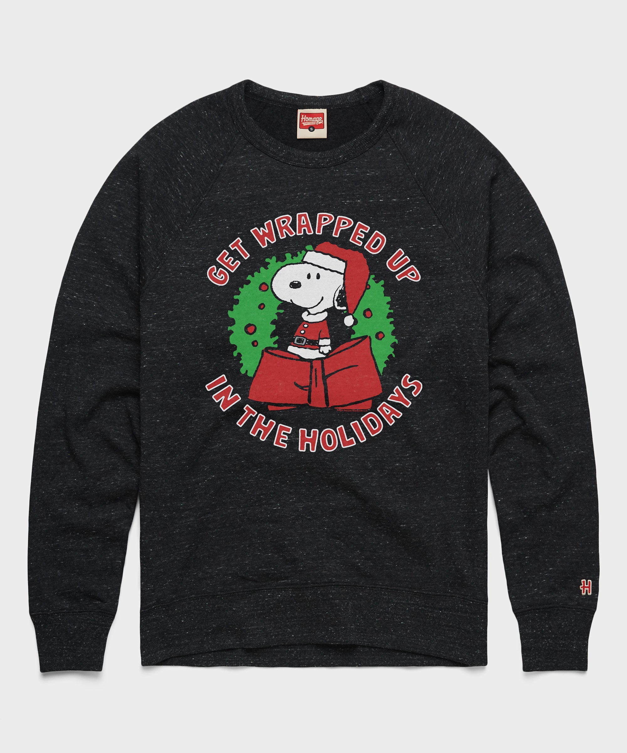 Peanuts Snoopy Get Wrapped Up In The Holidays Crewneck