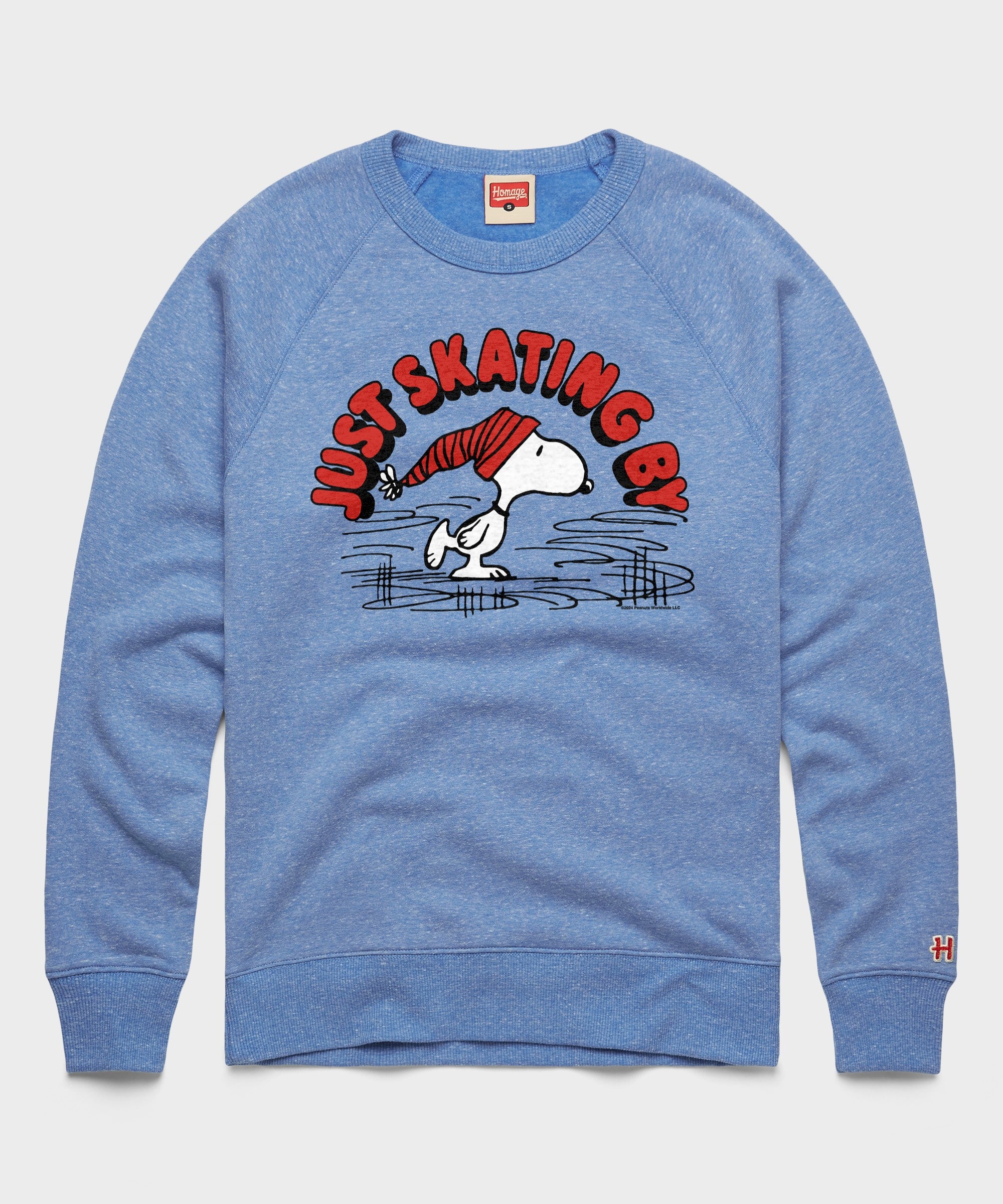 Peanuts Snoopy Just Skating By Crewneck