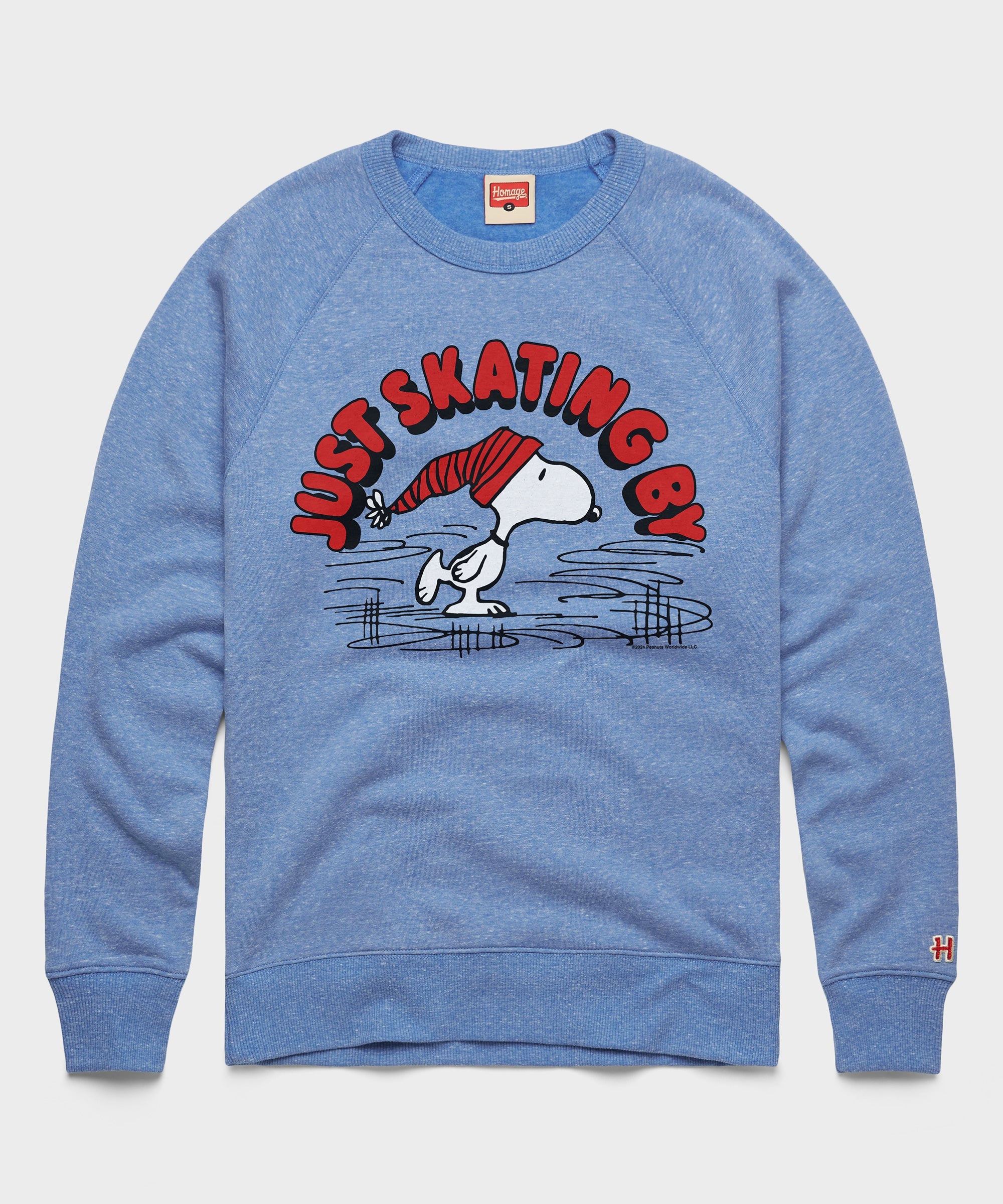 Peanuts Snoopy Just Skating By Crewneck