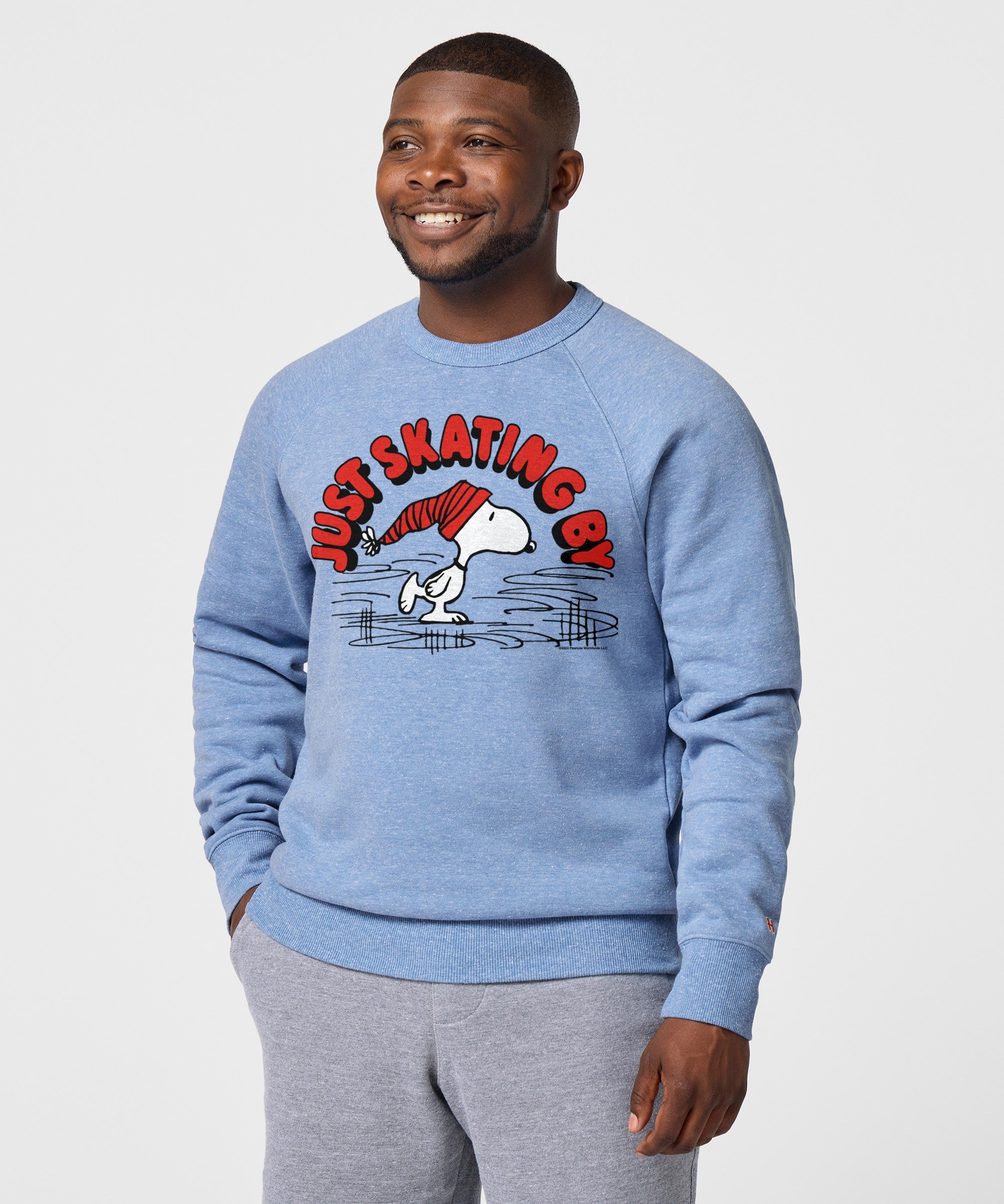 Peanuts Snoopy Just Skating By Crewneck