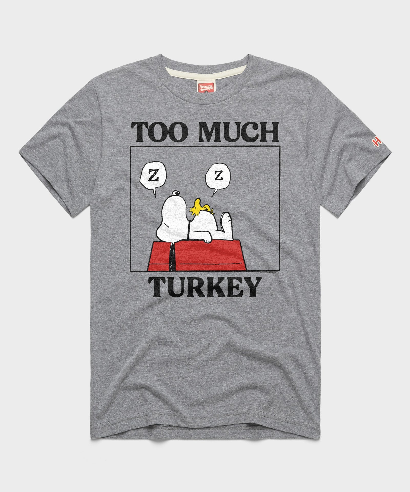 Peanuts Snoopy Too Much Turkey