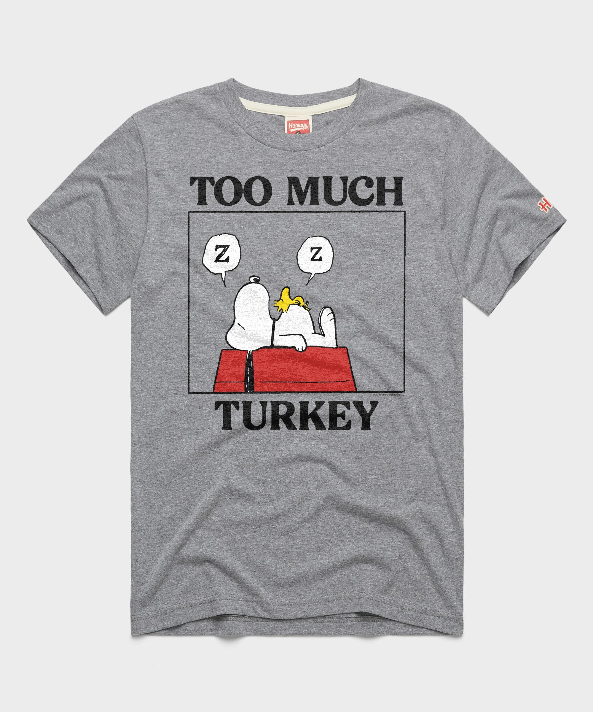 Peanuts Snoopy Too Much Turkey