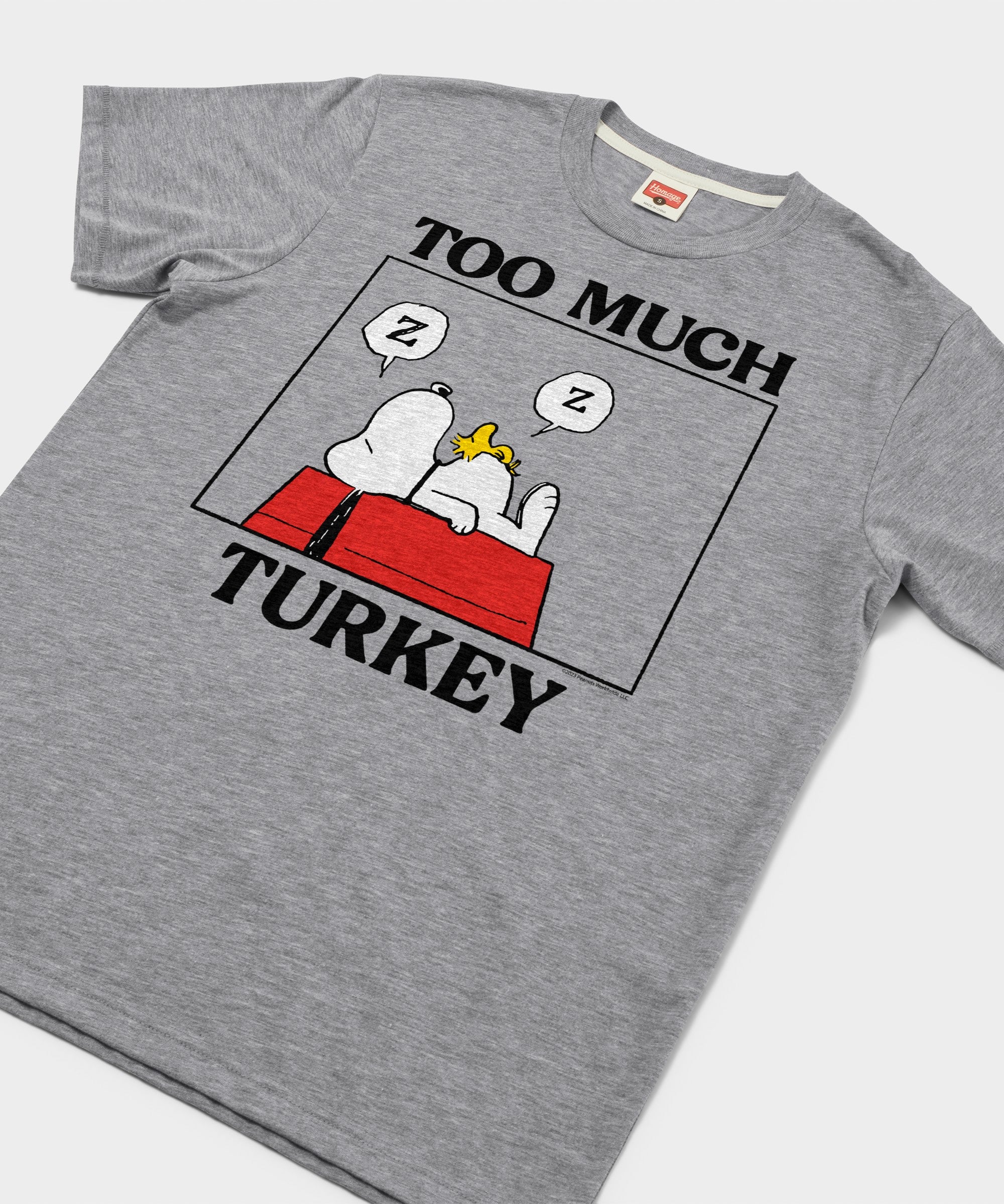 Peanuts Snoopy Too Much Turkey