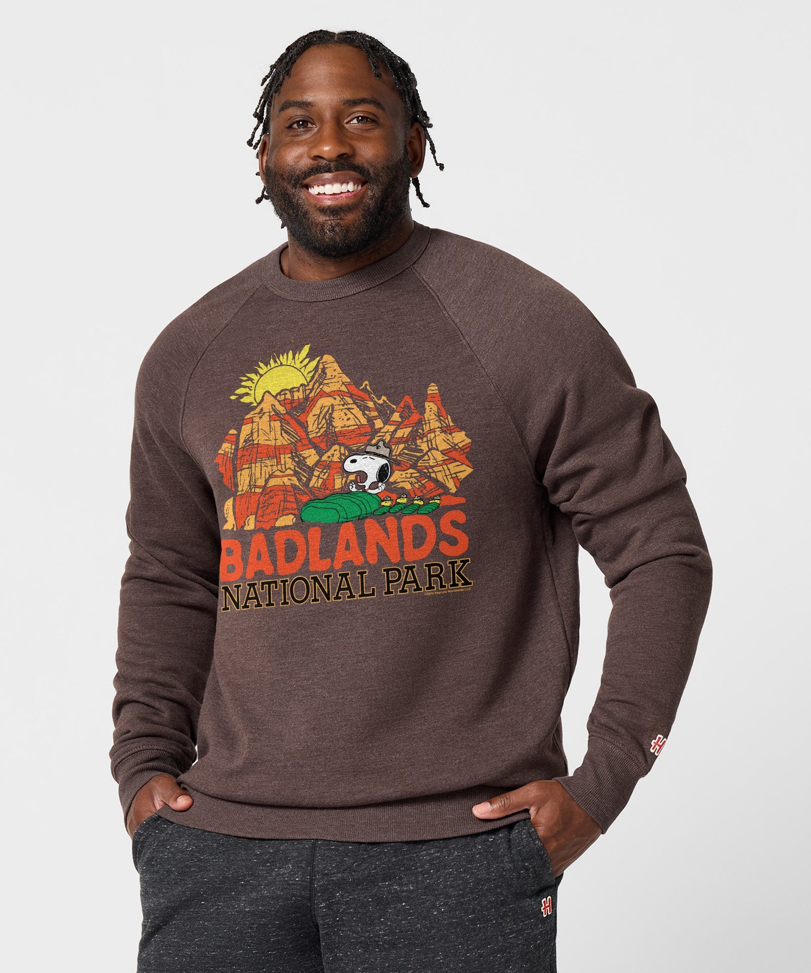 Peanuts Snoopy X Badlands National Park Crewneck
