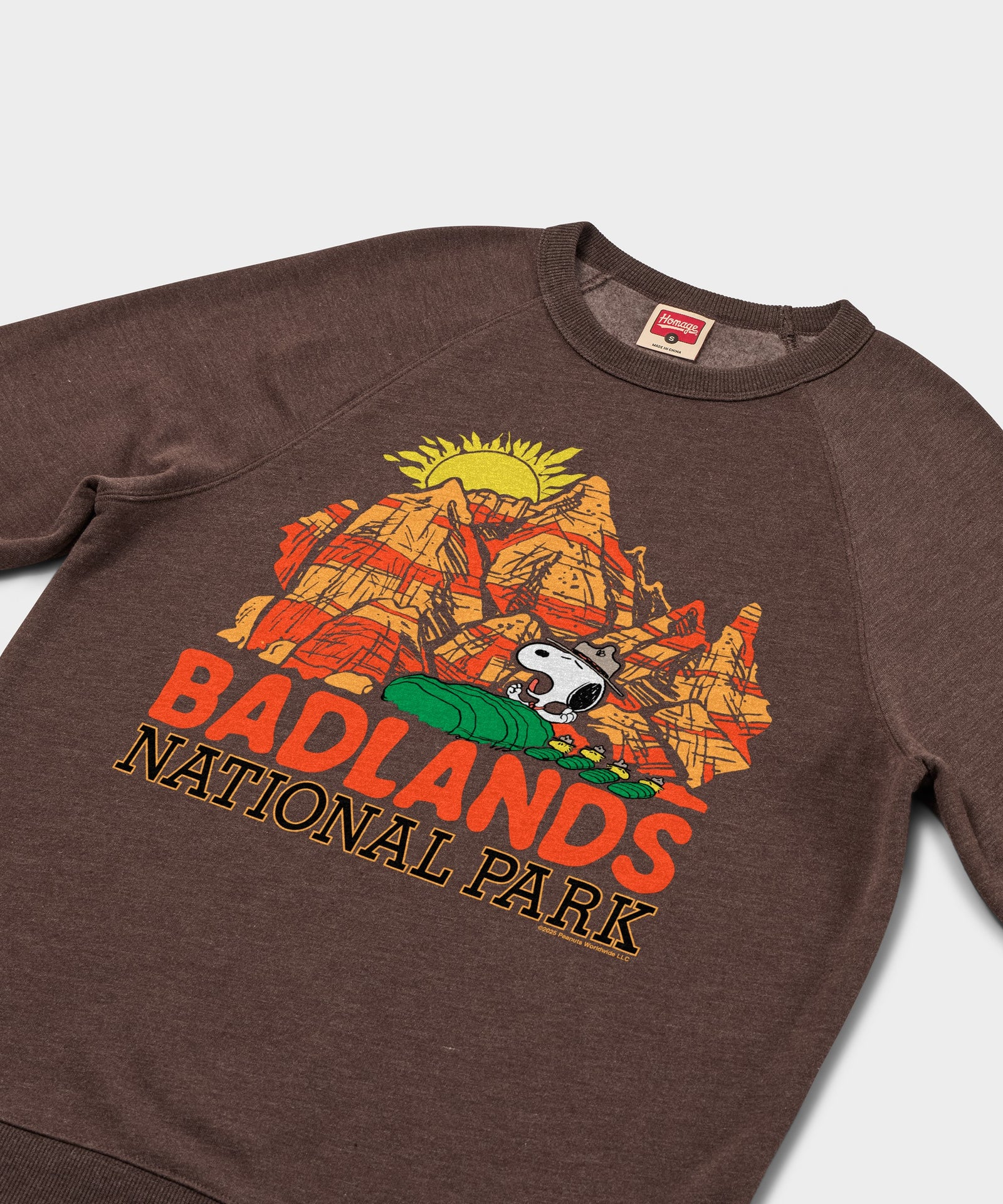 Peanuts Snoopy X Badlands National Park Crewneck