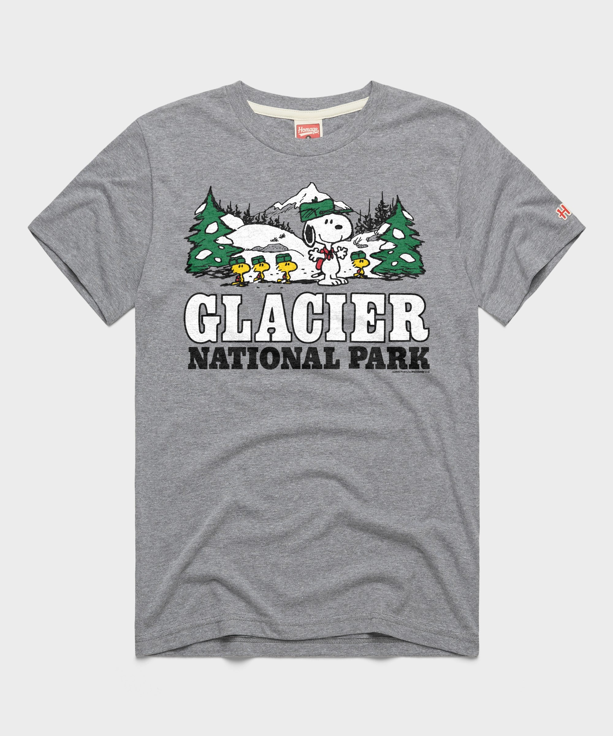 Peanuts Snoopy X Glacier National Park