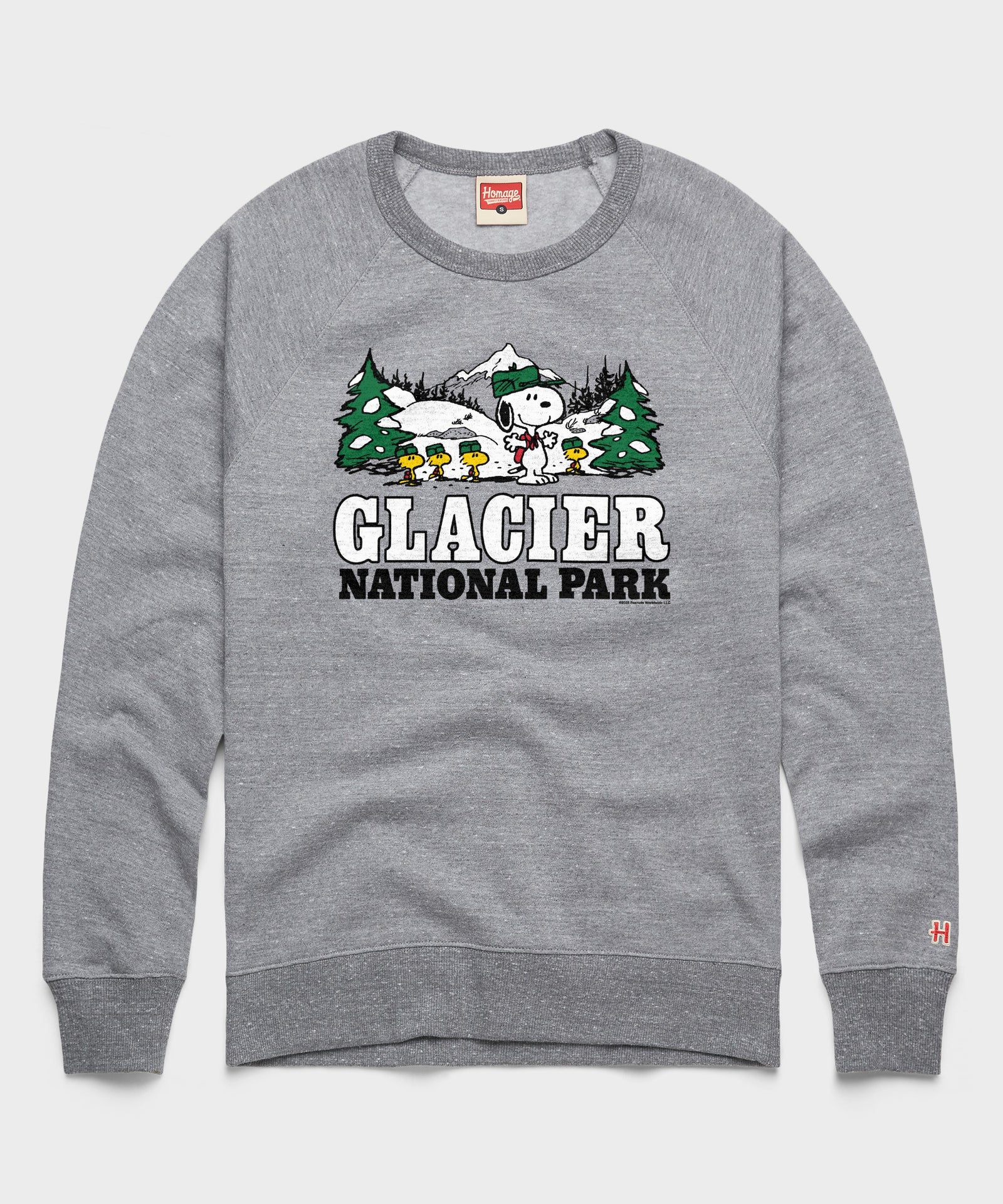 Peanuts Snoopy X Glacier National Park Crewneck