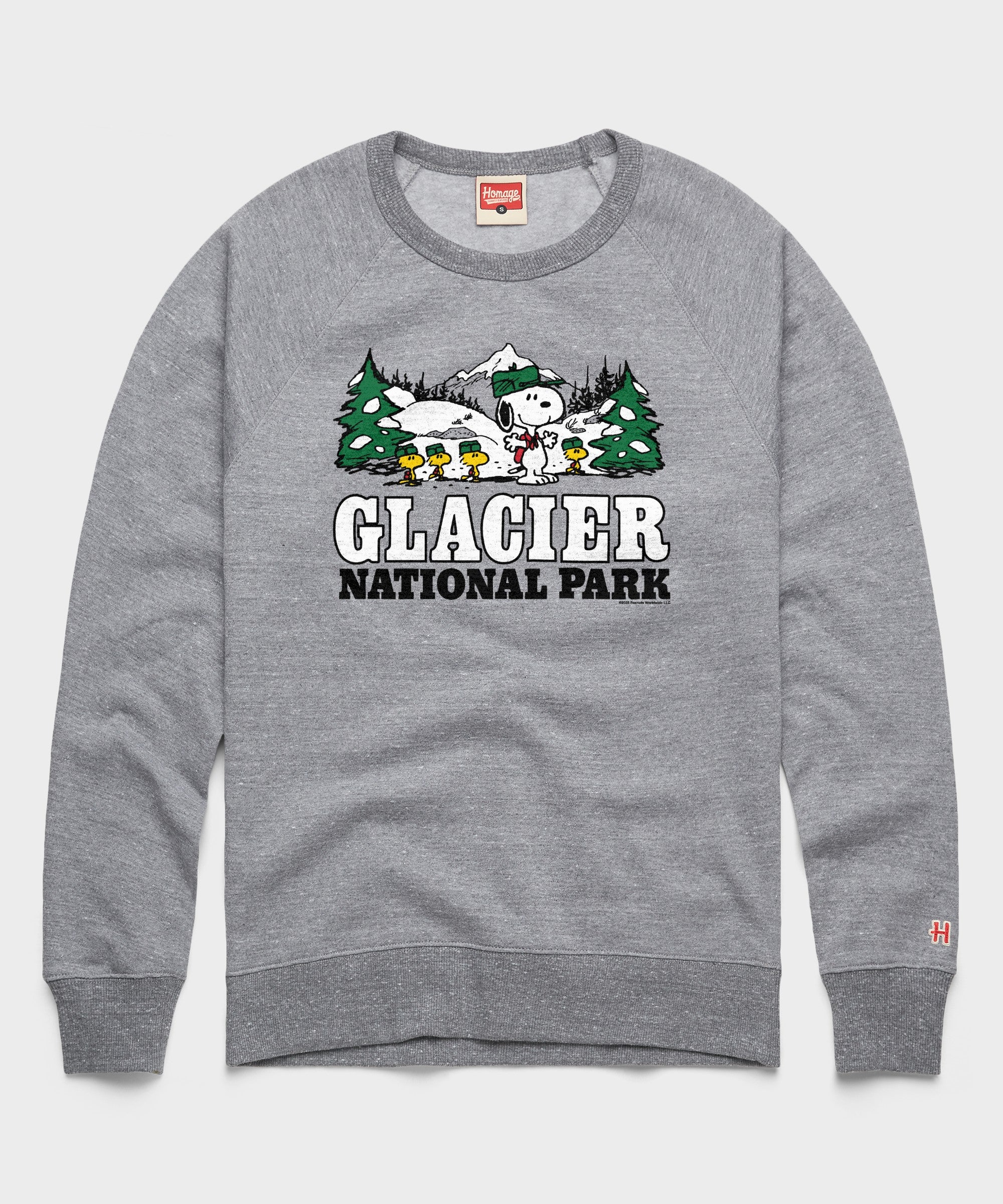 Peanuts Snoopy X Glacier National Park Crewneck