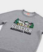 Peanuts Snoopy X Glacier National Park Crewneck