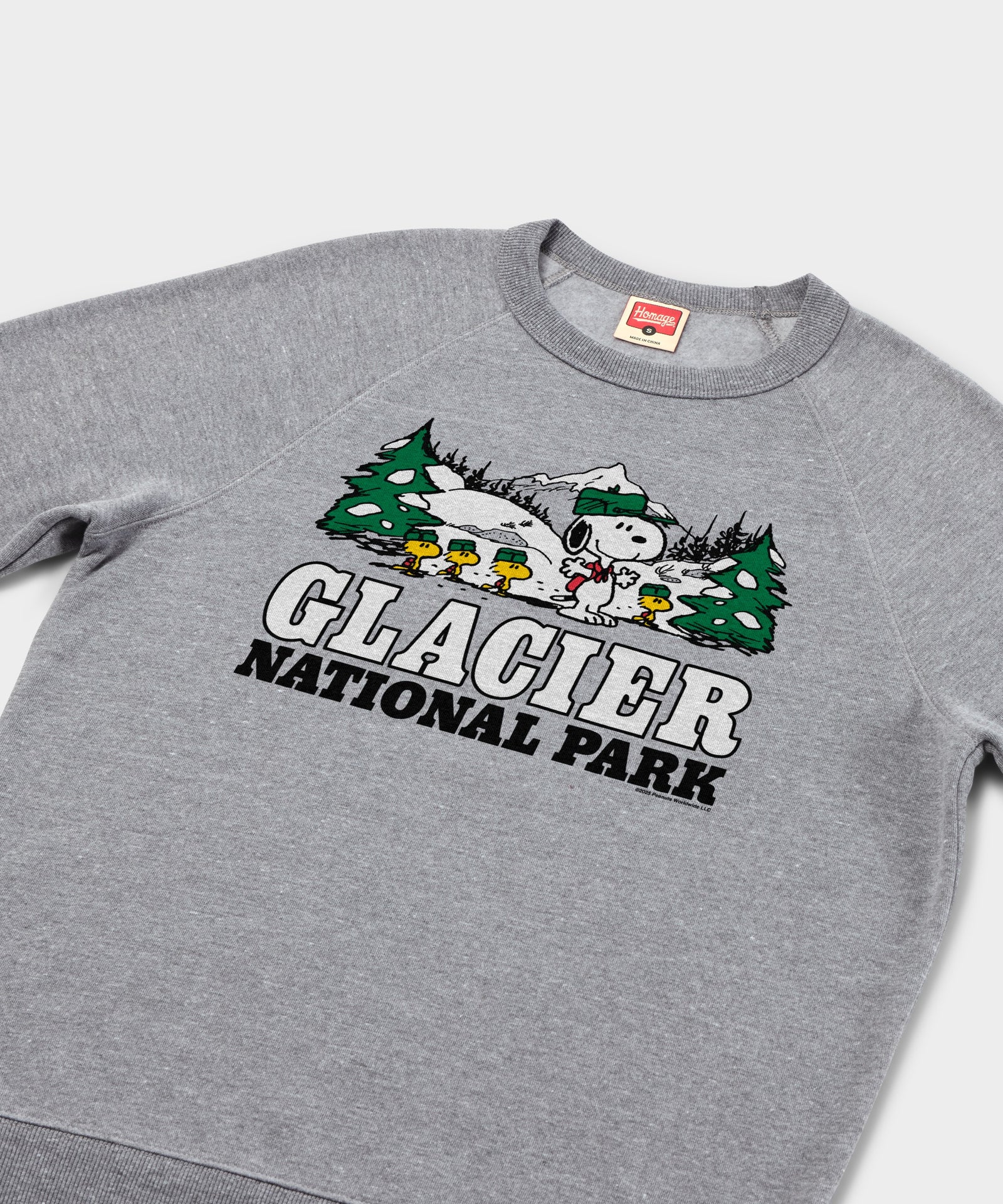Peanuts Snoopy X Glacier National Park Crewneck