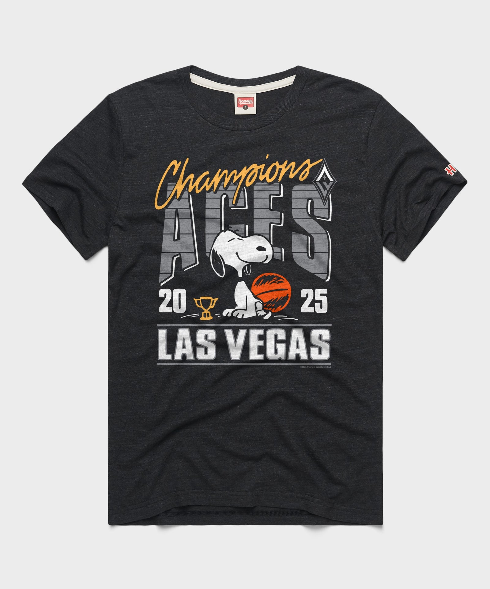 Peanuts Snoopy X Las Vegas Aces 2025 Wnba Champions