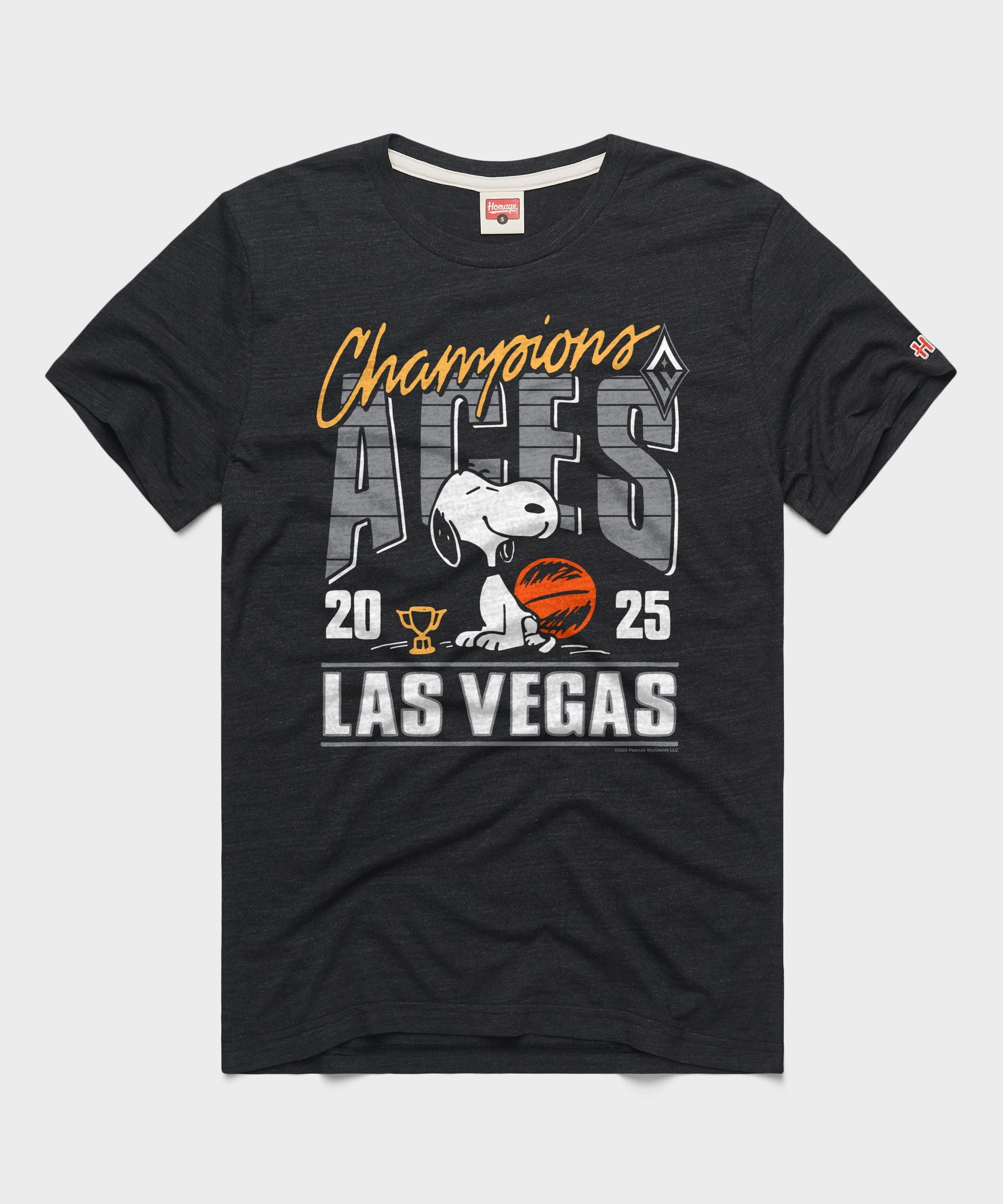 Peanuts Snoopy X Las Vegas Aces 2025 Wnba Champions