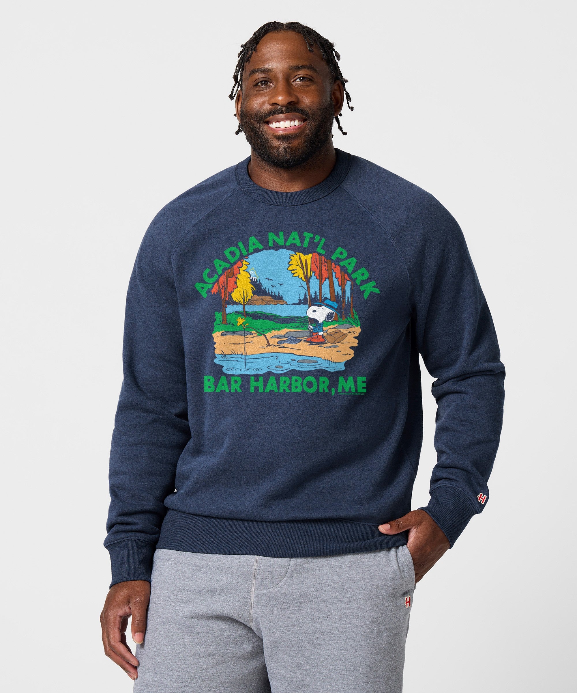 Peanuts Snoopy X Acadia National Park Crewneck