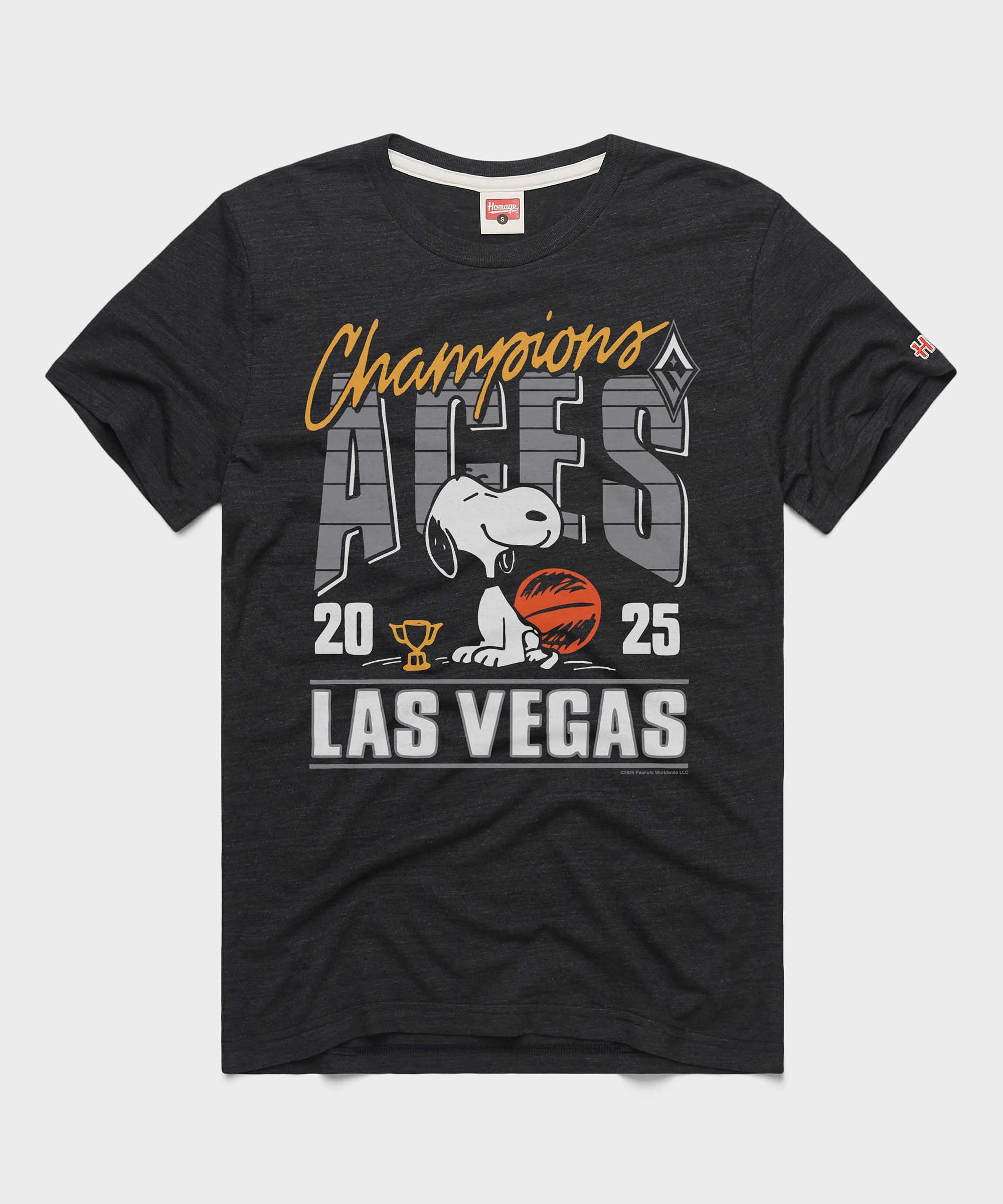 Peanuts Snoopy x Las Vegas Aces 2025 WNBA Champions Charcoal