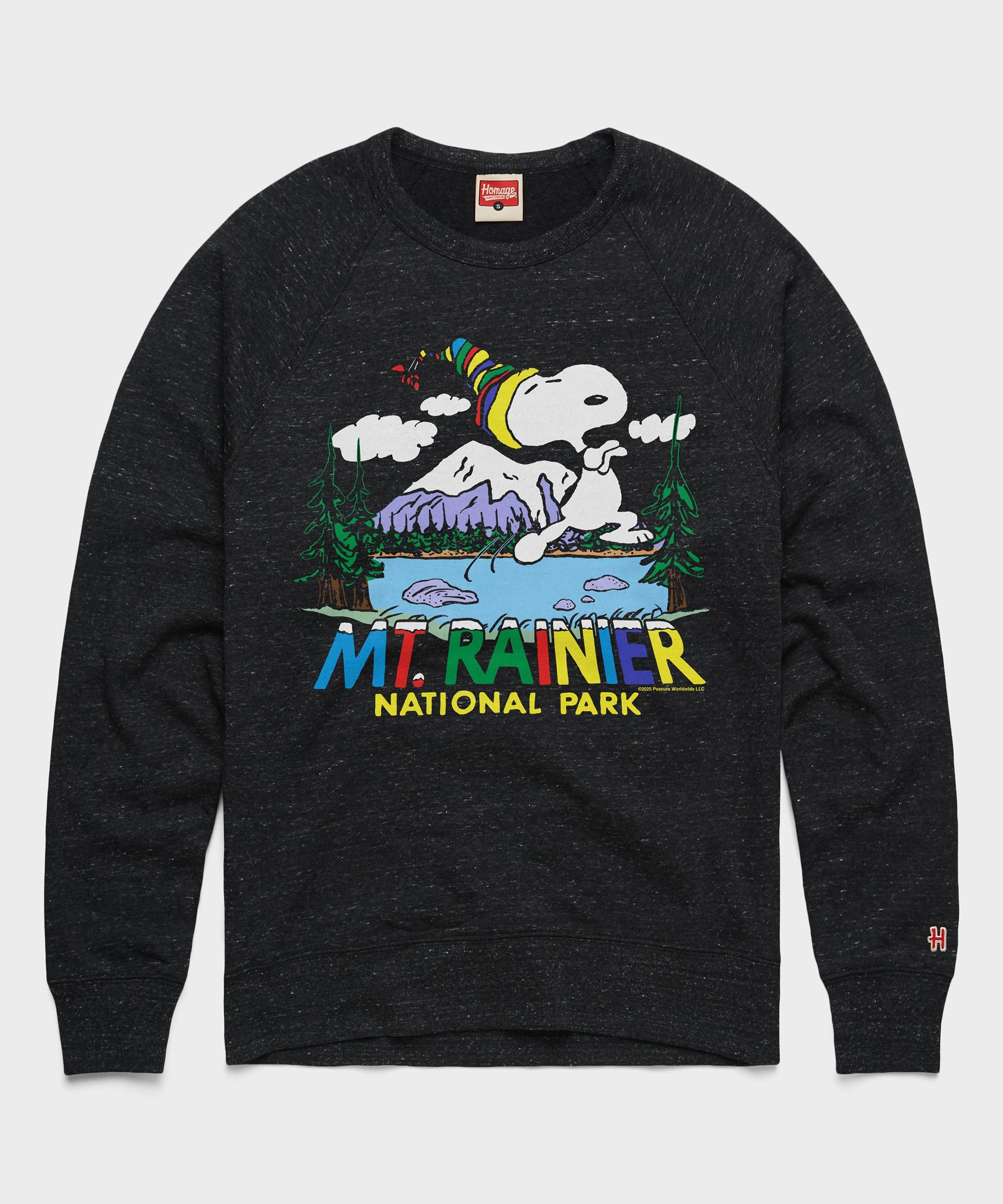 Peanuts Snoopy x Mount Rainier National Park Crewneck Charcoal