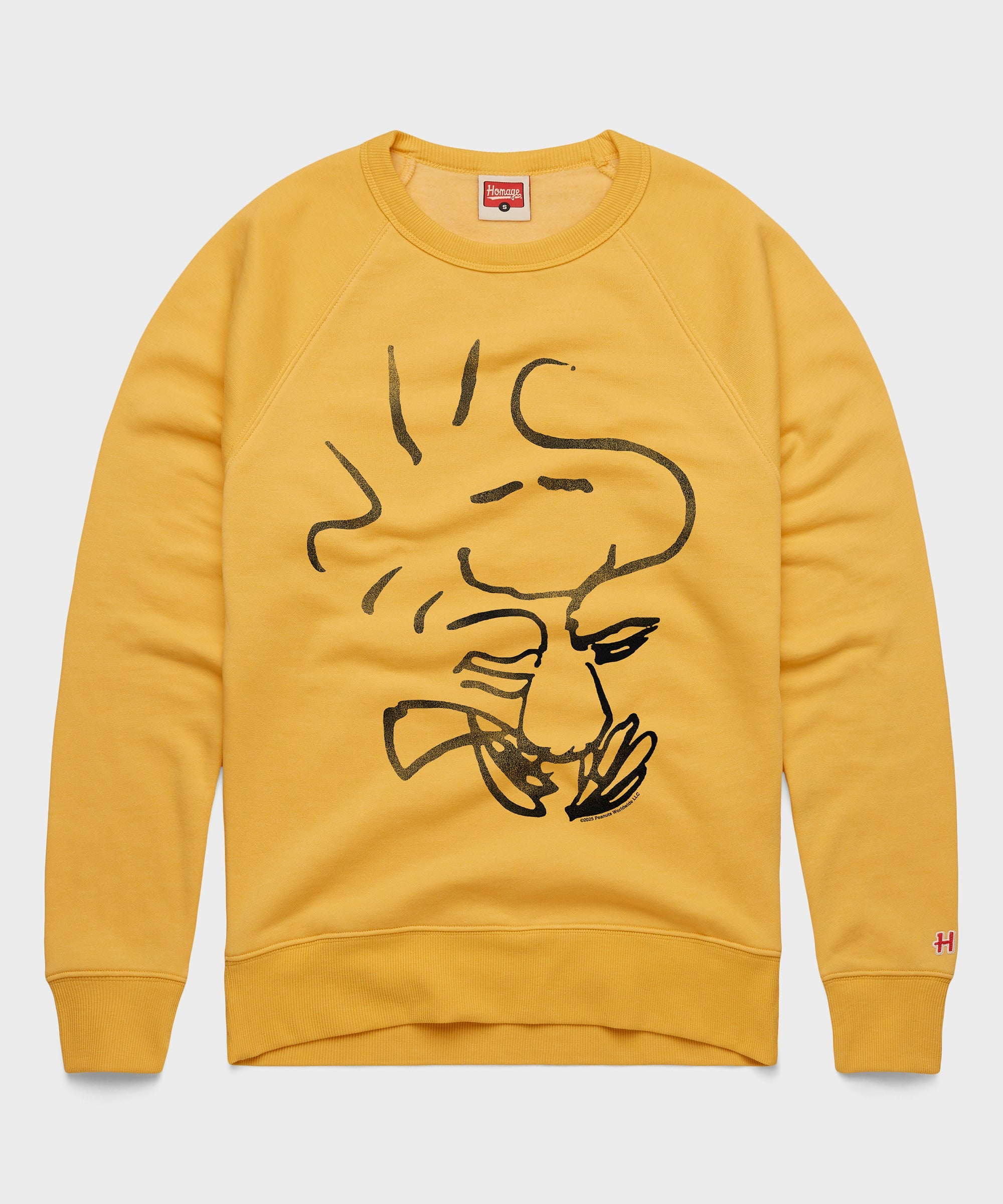 Peanuts Woodstock Character Crewneck Gold