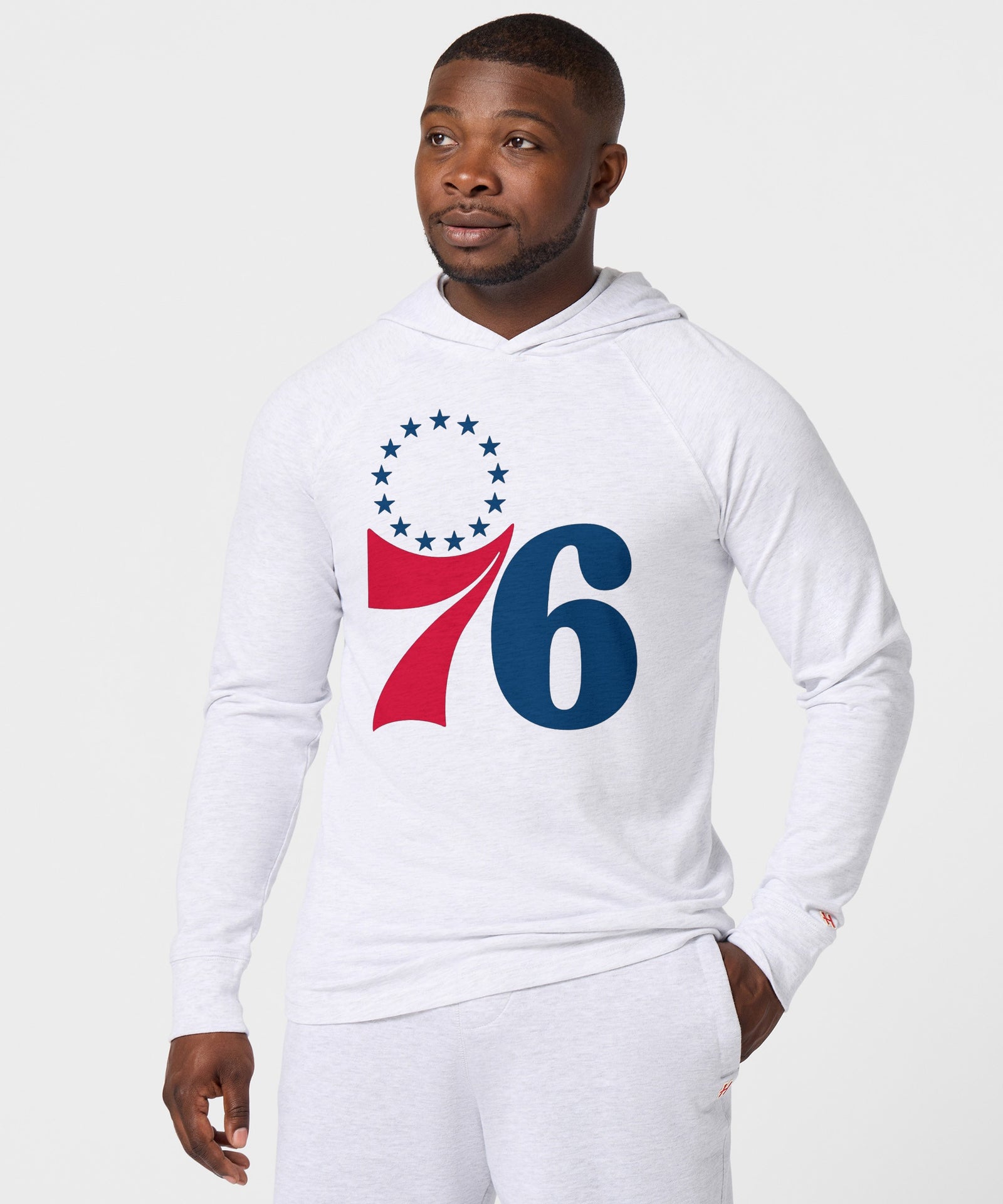 Philadelphia 76Ers Logo Lightweight Hoodie