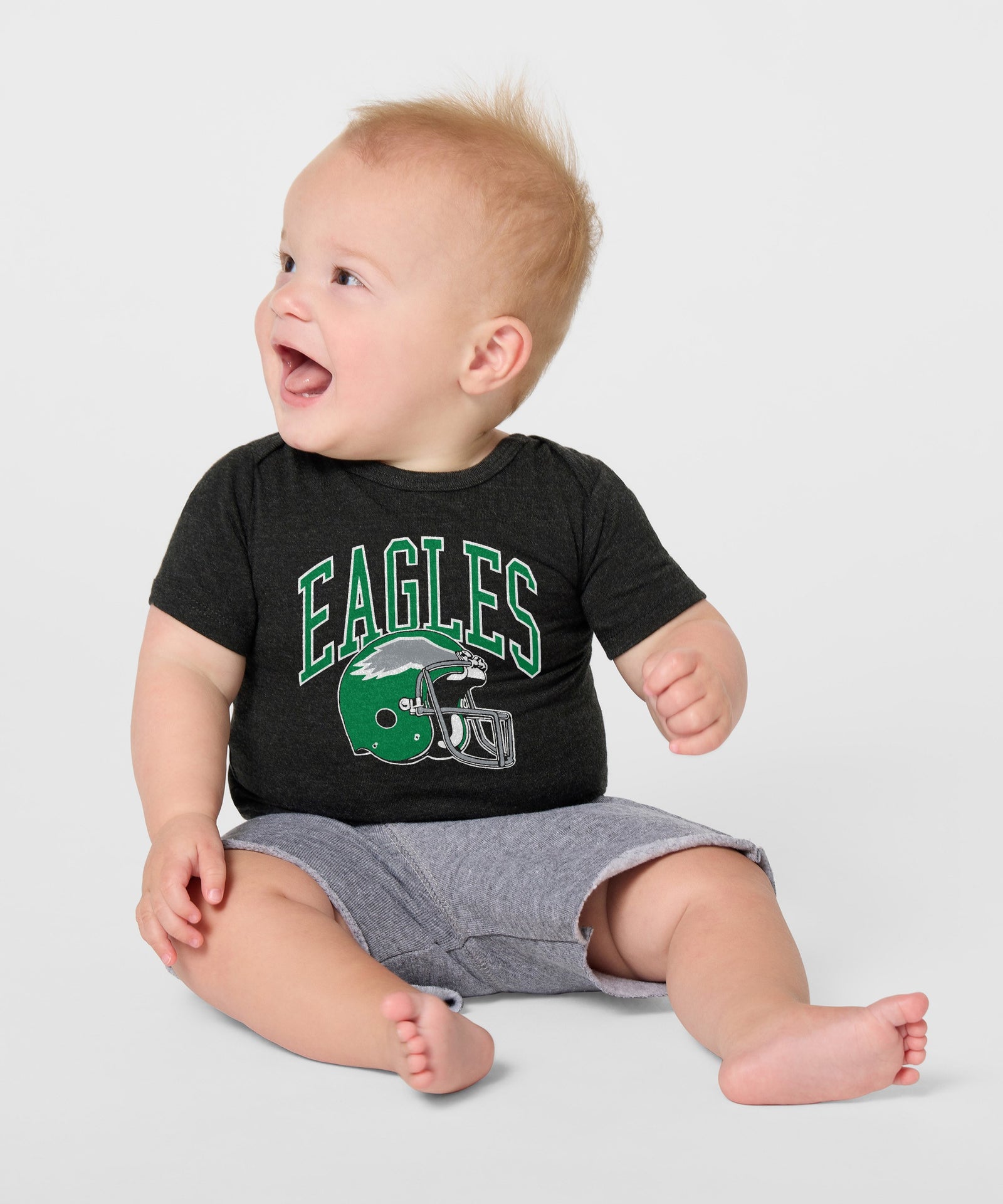Philadelphia Eagles Helmet Retro Baby One Piece