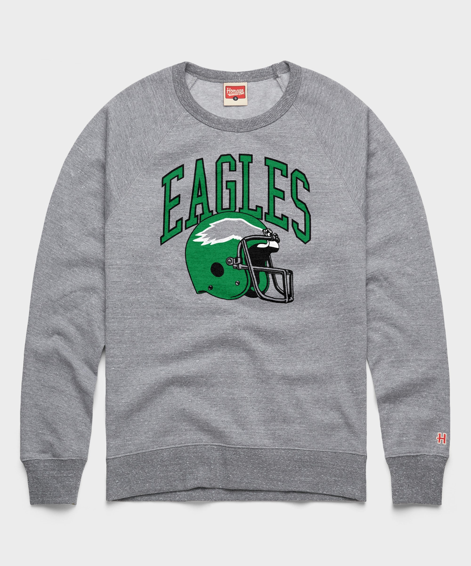 Philadelphia Eagles Helmet Retro Crewneck