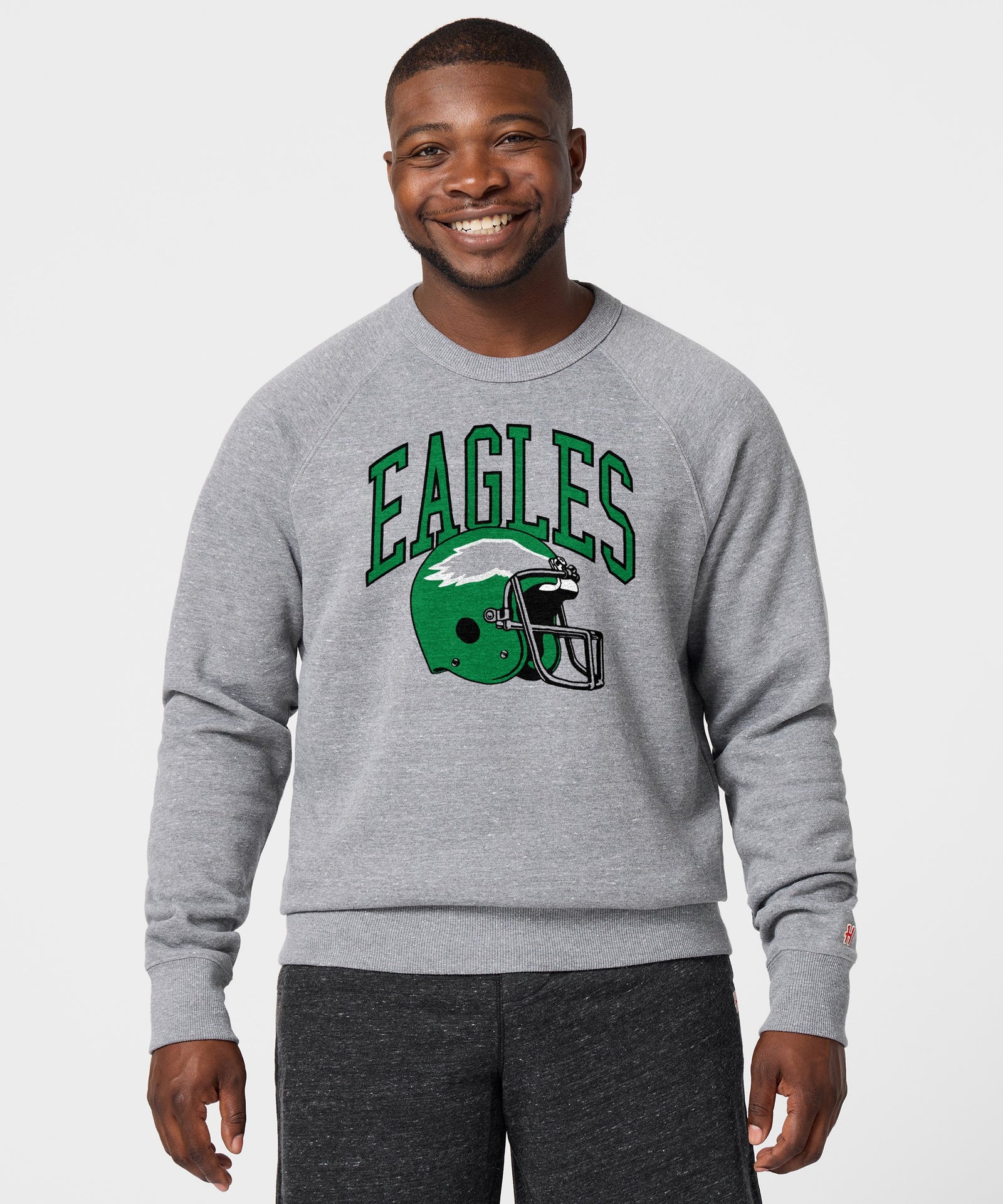 Philadelphia Eagles Helmet Retro Crewneck