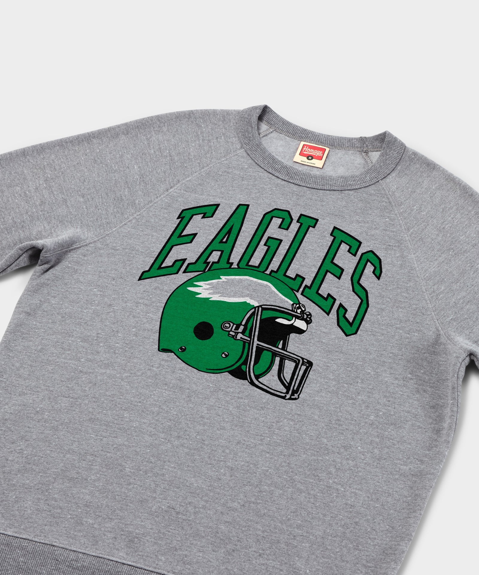 Philadelphia Eagles Helmet Retro Crewneck
