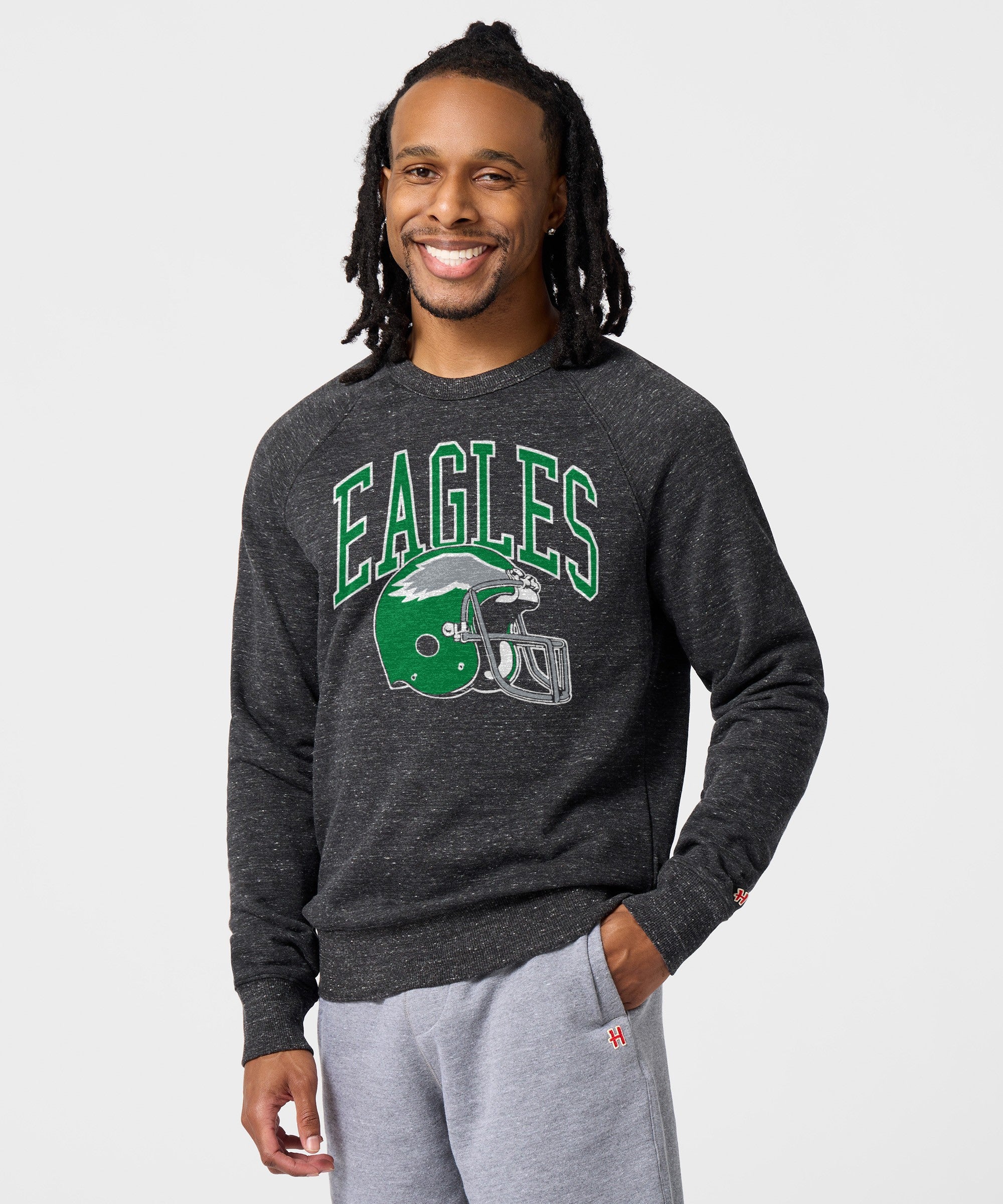 Philadelphia Eagles Helmet Retro Crewneck