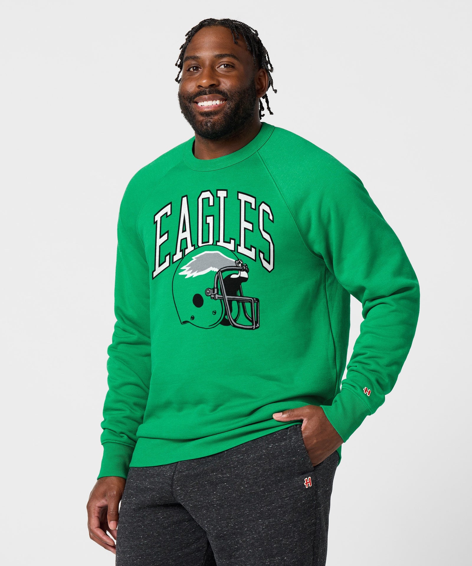 Philadelphia Eagles Helmet Retro Crewneck