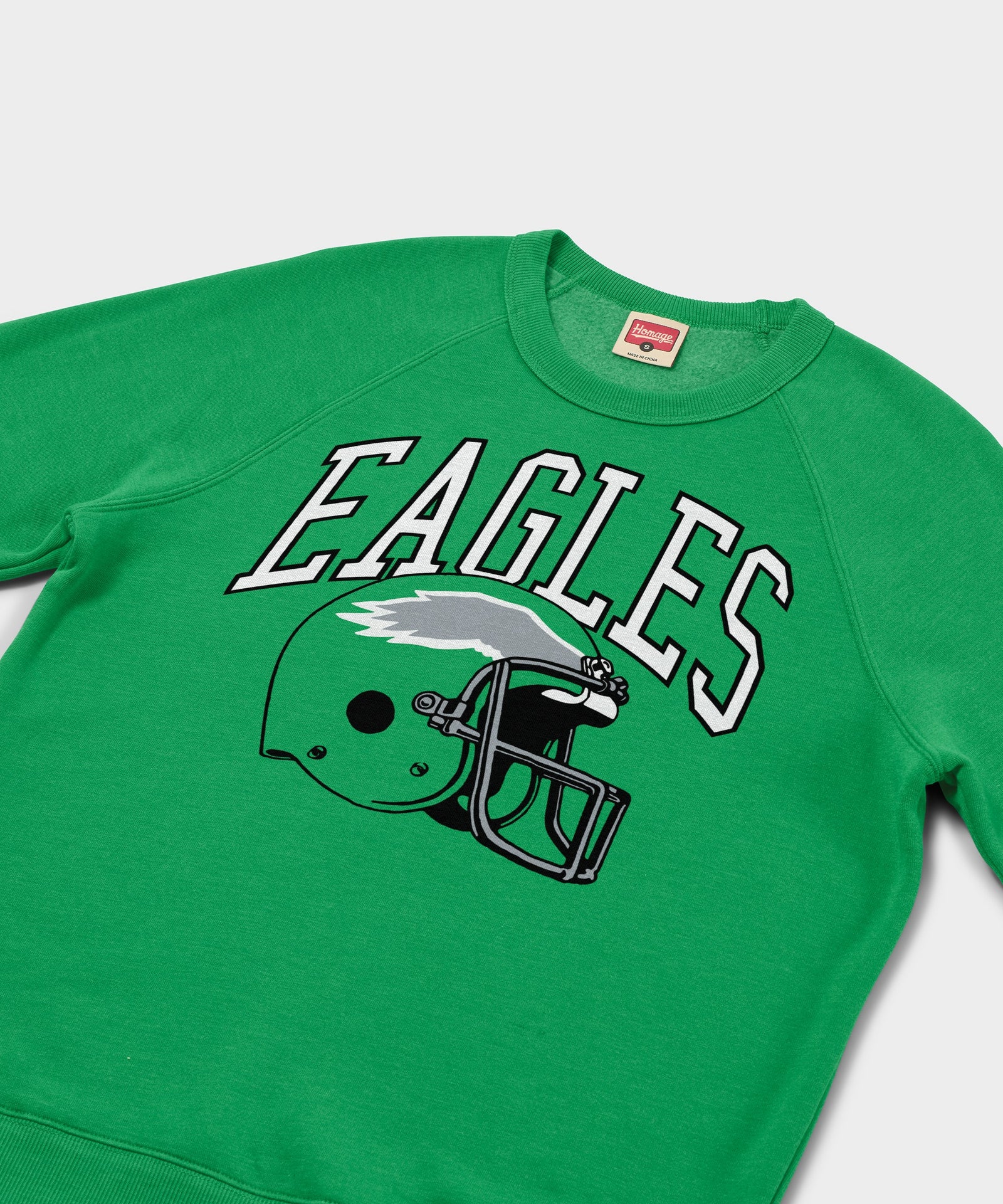 Philadelphia Eagles Helmet Retro Crewneck