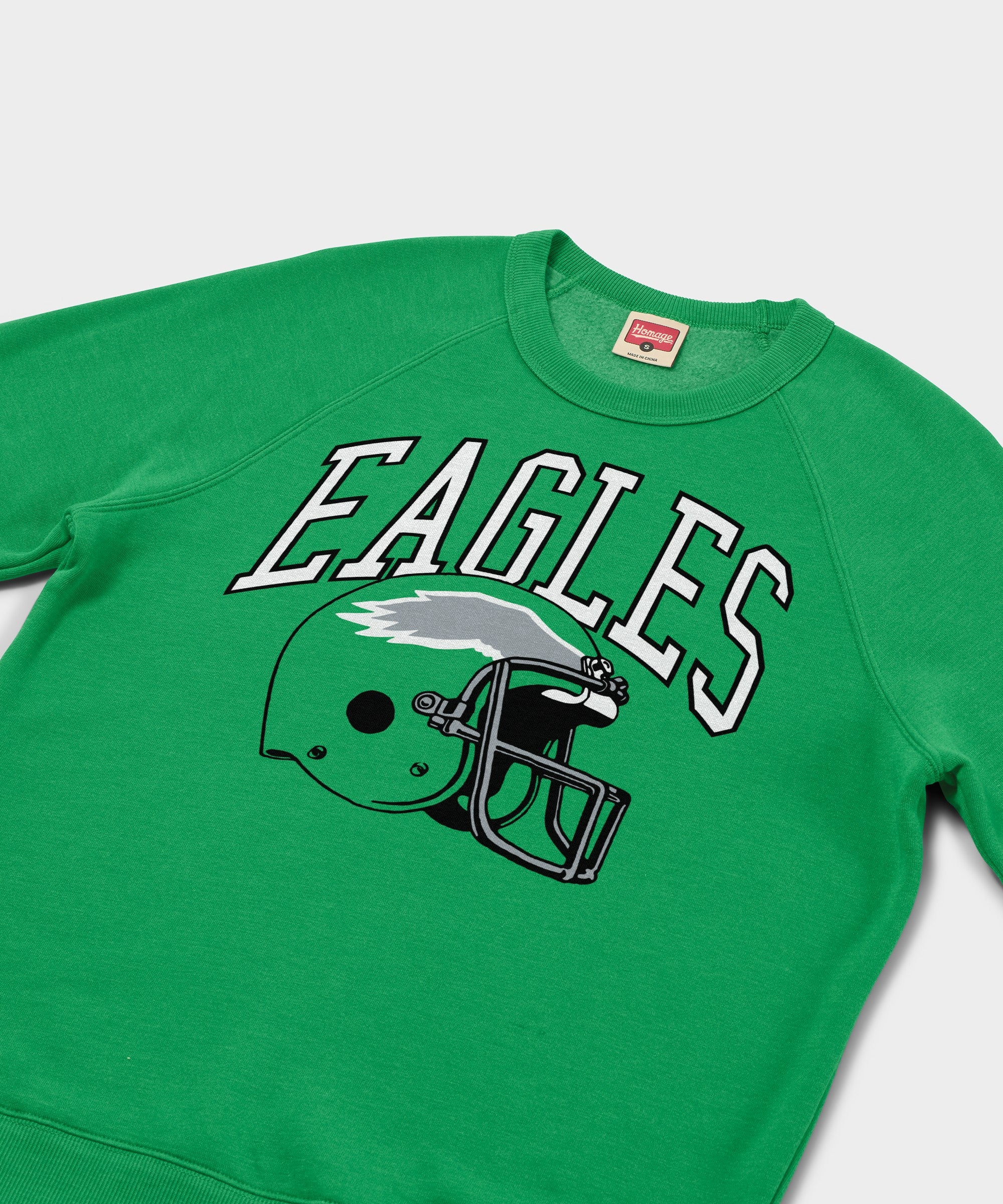 Philadelphia Eagles Helmet Retro Crewneck