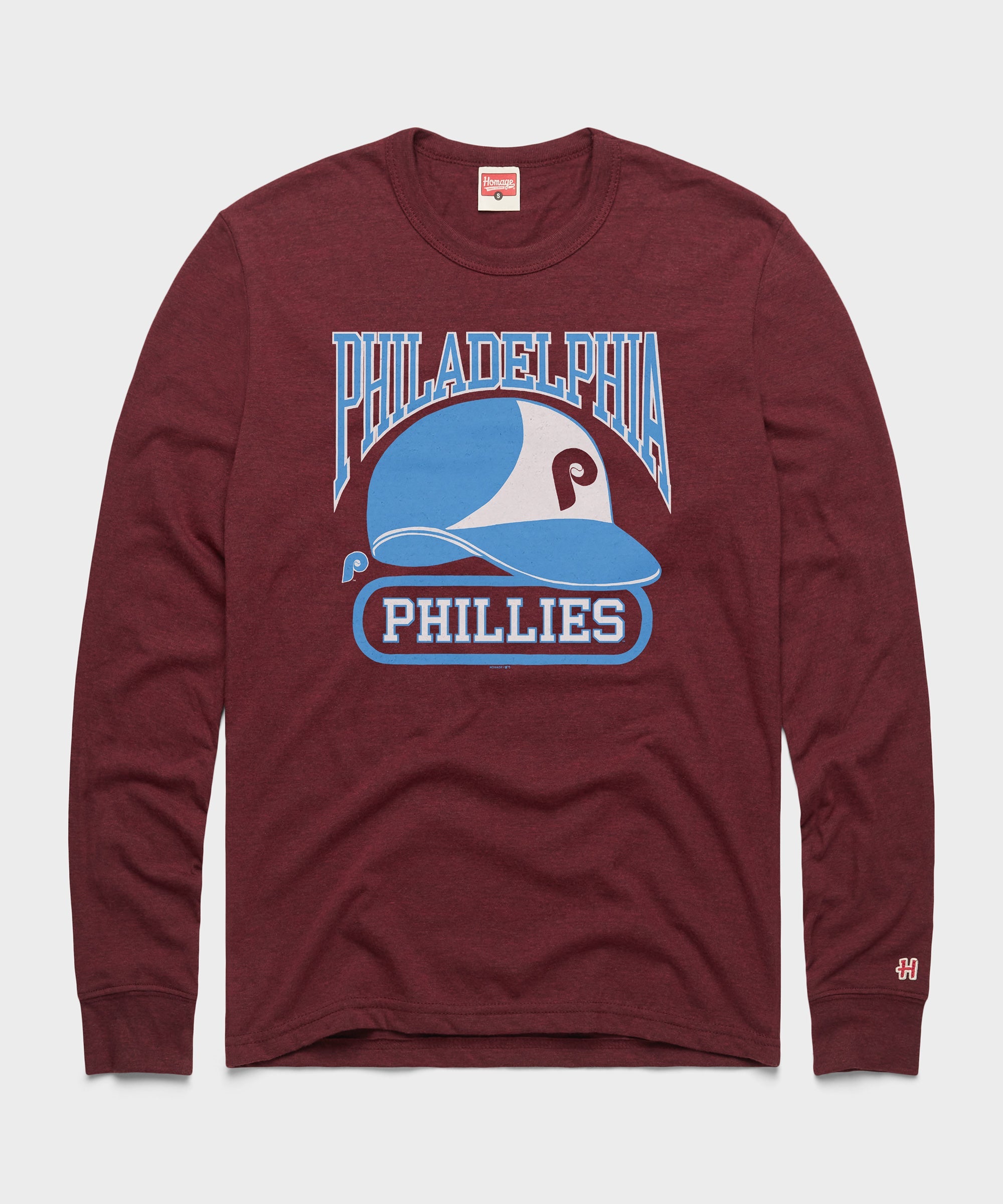 Philadelphia Phillies Helmet Long Sleeve Tee