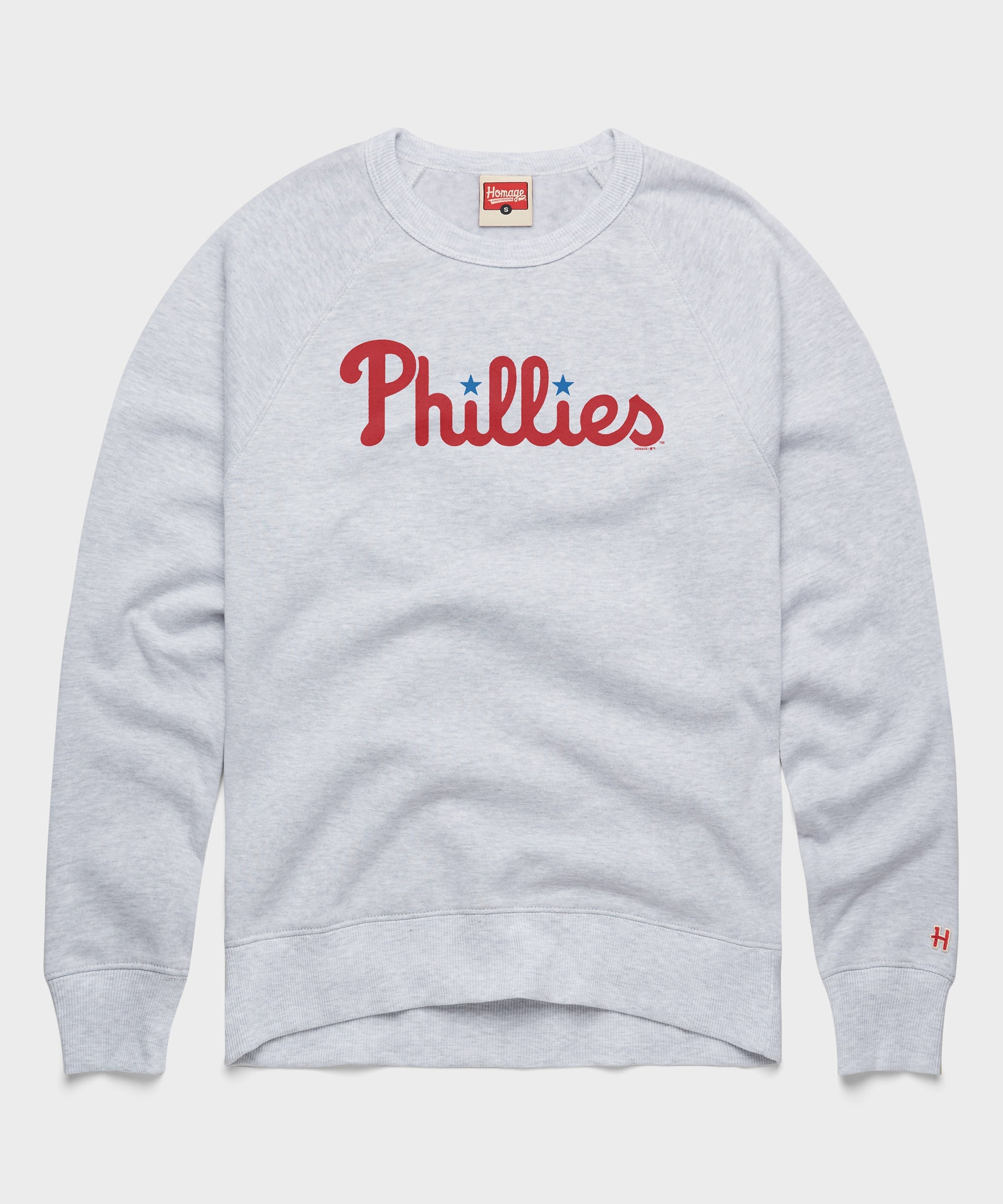 Philadelphia Phillies Jersey Logo '19 Crewneck Ash