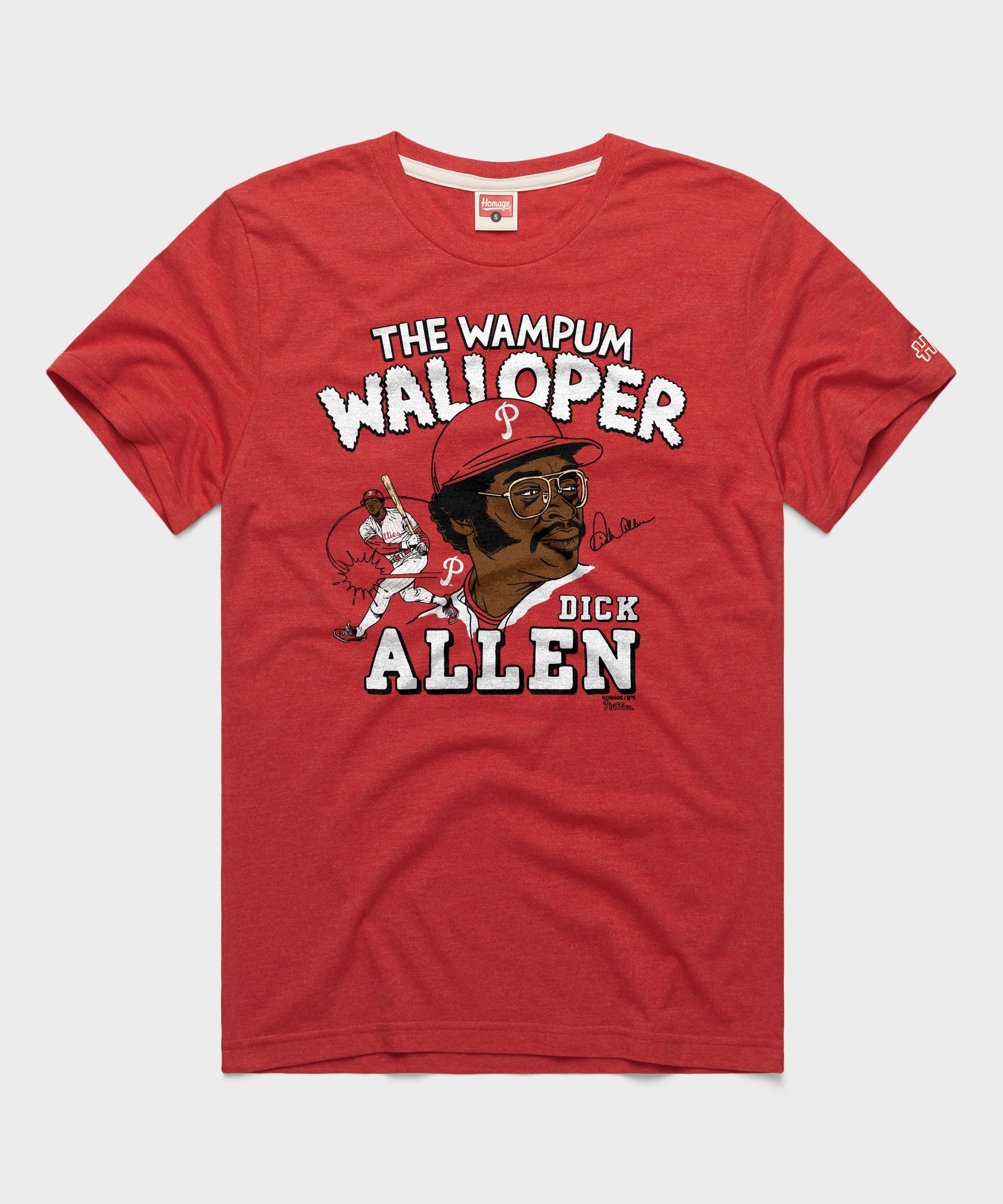 Phillies Dick Allen Signature The Wampum Walloper | Retro MLB T-Shirt ...