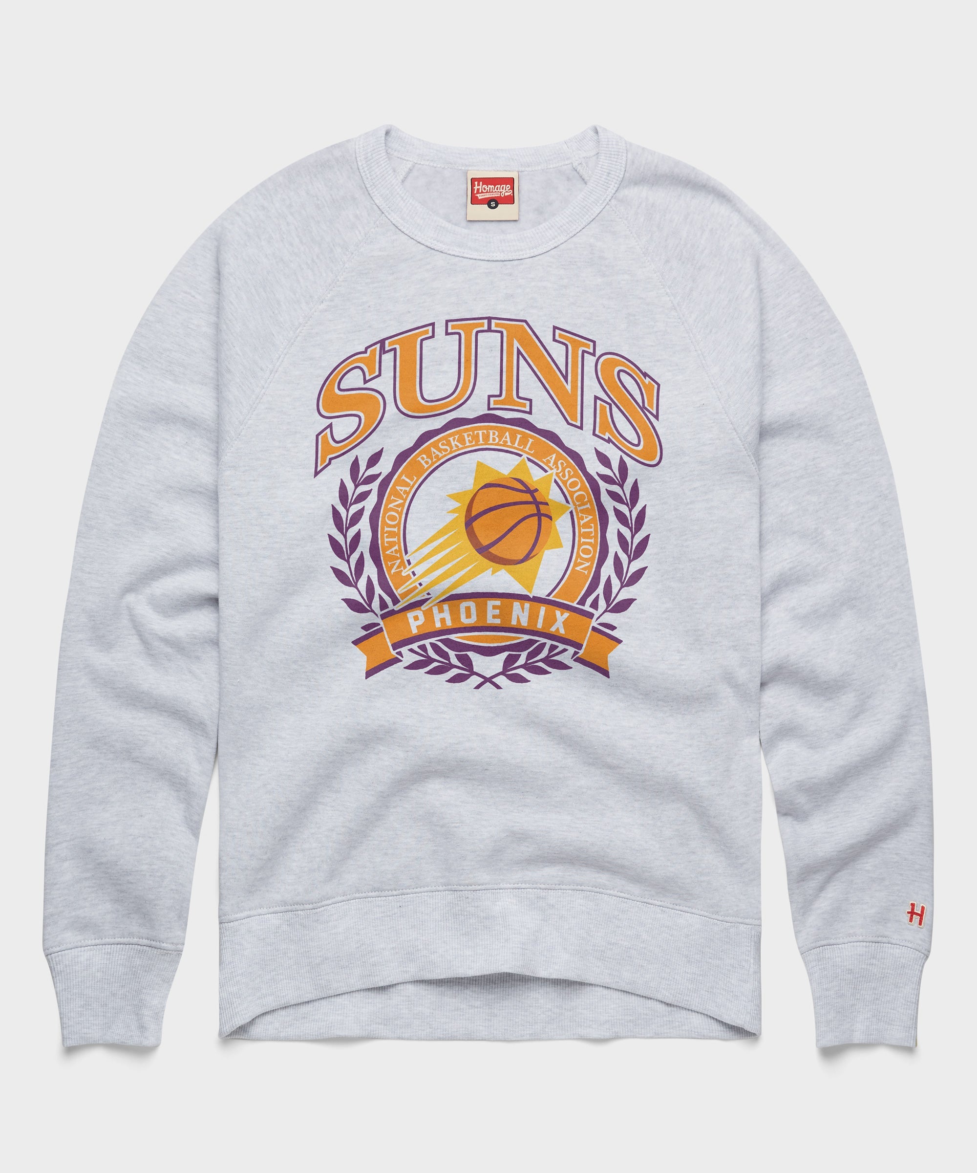 Phoenix Suns Crest Crewneck Ash