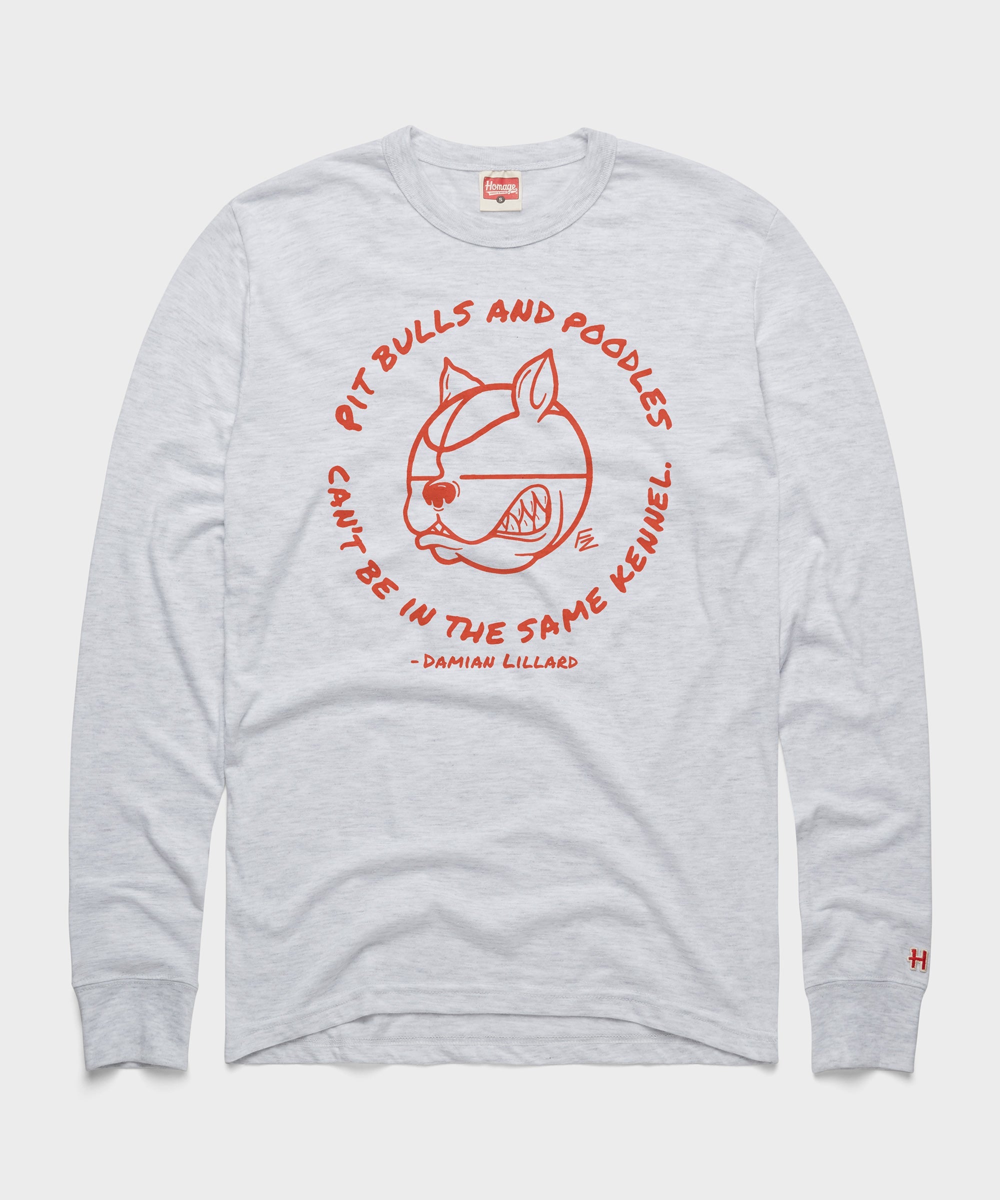 Pit Bulls And Poodles Damian Lillard Long Sleeve Tee