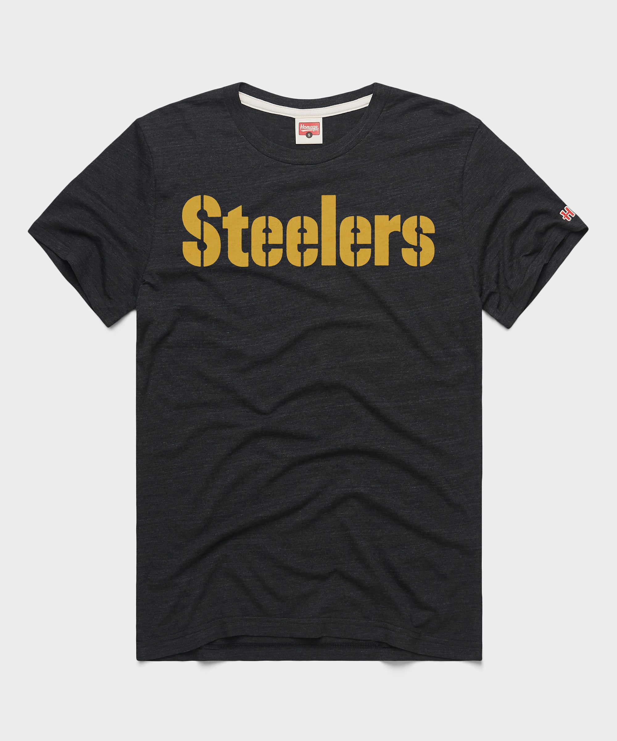 Pittsburgh Steelers Wordmark '68 T-Shirt Charcoal