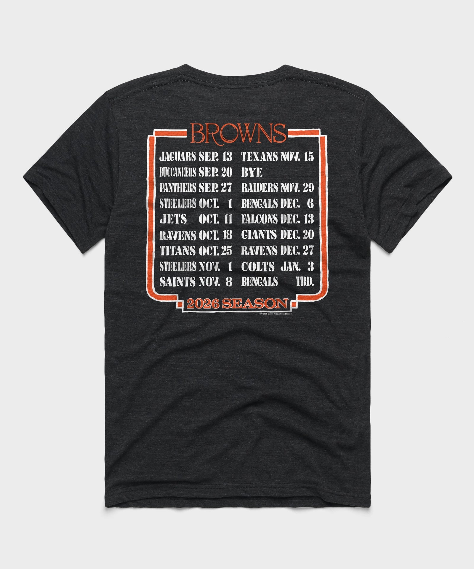 Queen x cleveland browns schedule 2026