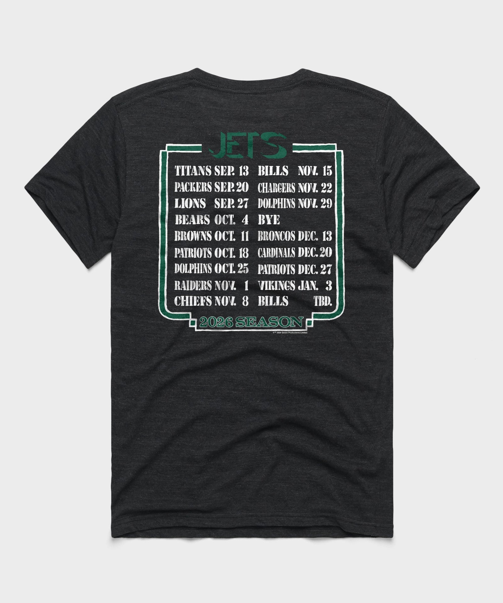 Queen x New York Jets Schedule 2026