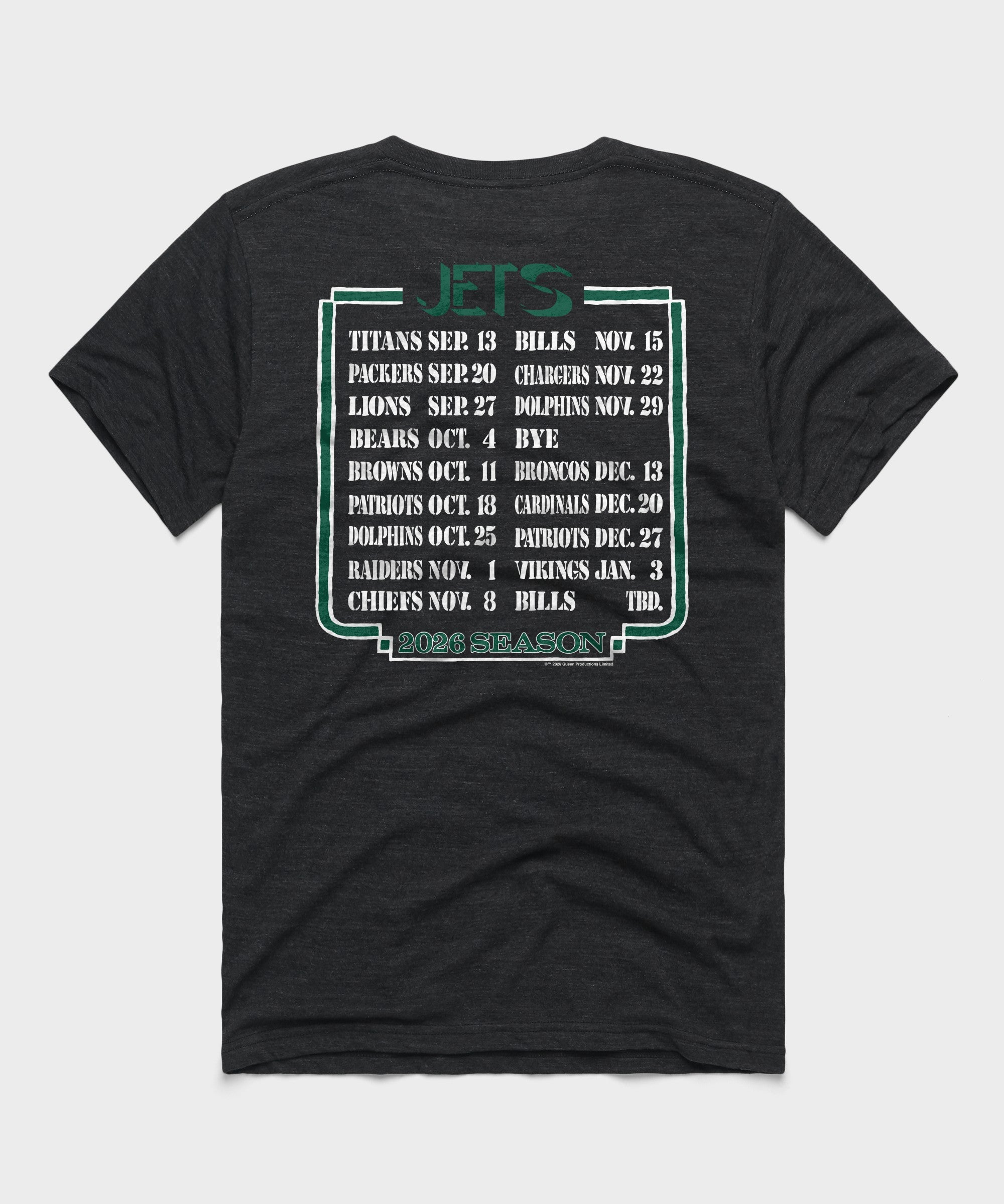 Queen x New York Jets Schedule 2026