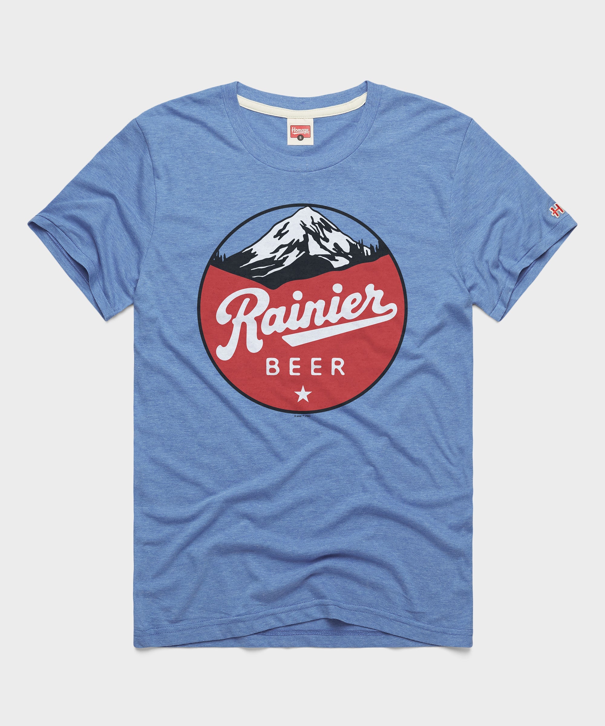 Rainier Beer Light Blue