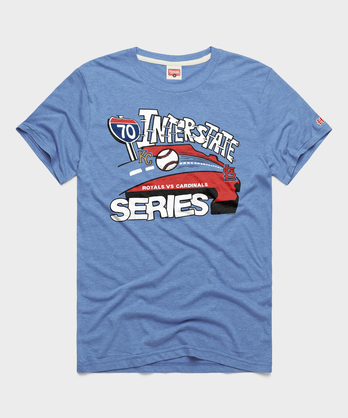 Royals Vs Cardinals Interstate Series | Retro MLB Rivalry T-Shirt 