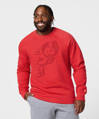 Running Brutus The Buckeye All Scarlet Crewneck