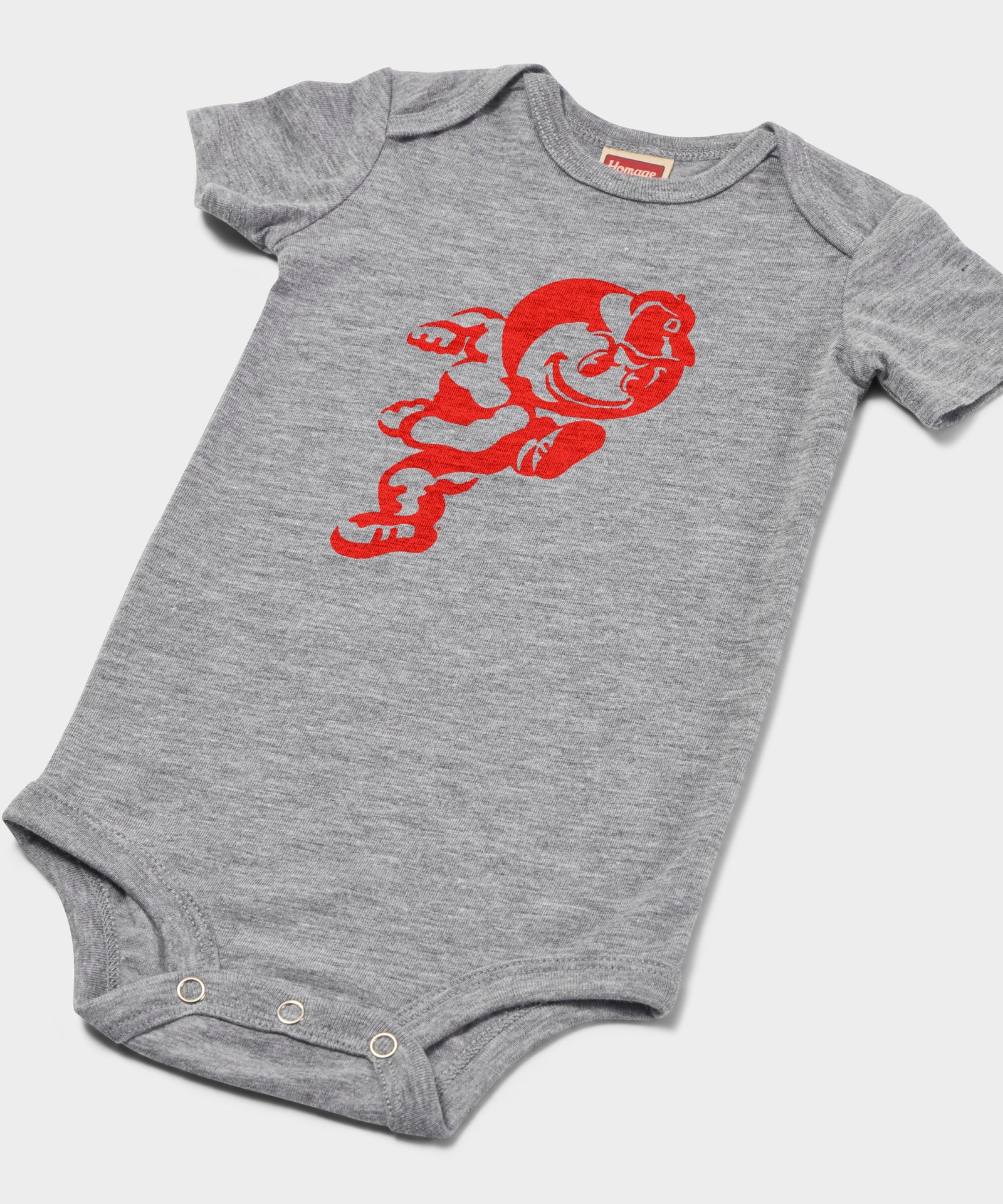 Running Brutus The Buckeye Baby One Piece