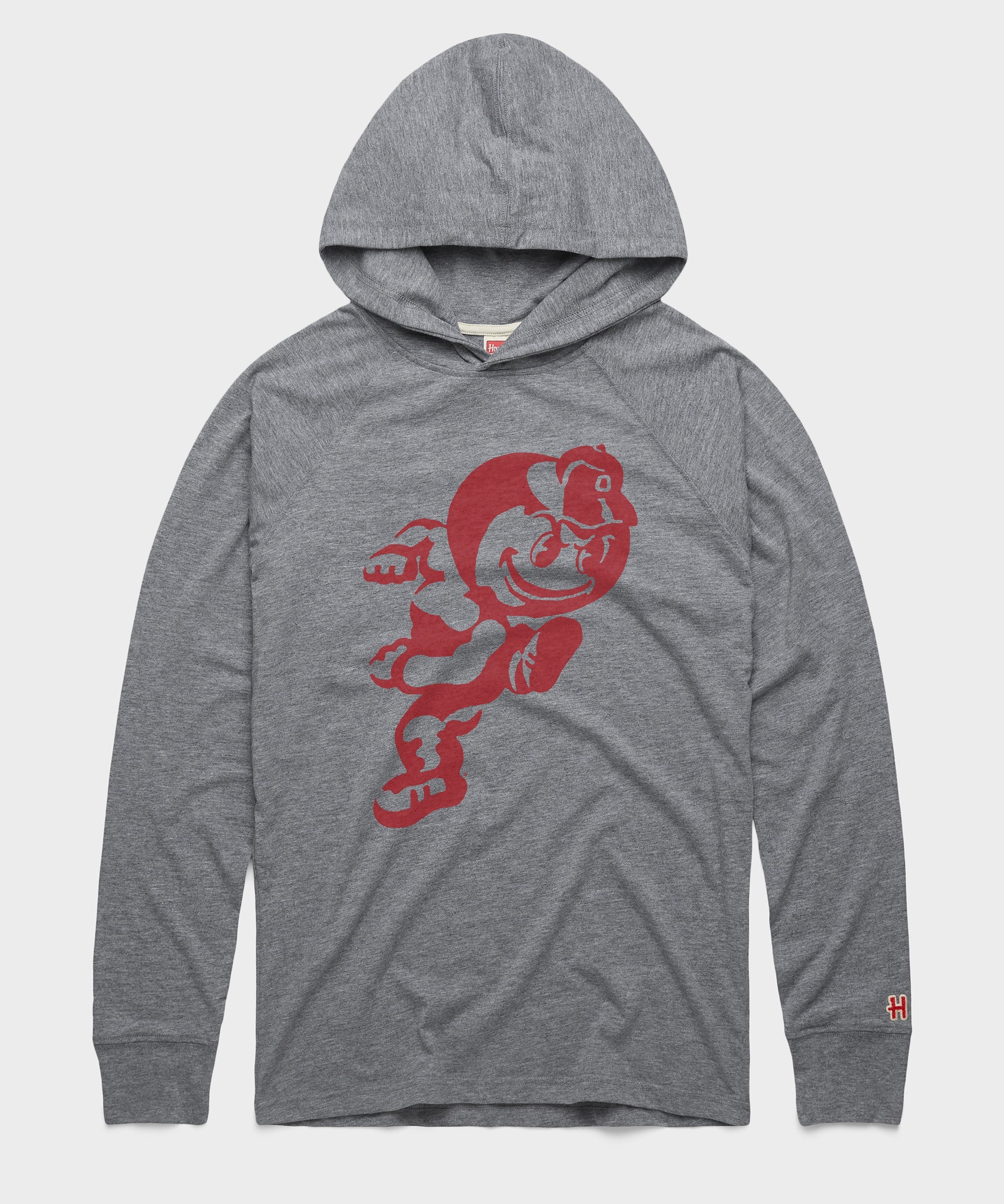 Running Brutus The Buckeye Lightweight Hoodie Grey