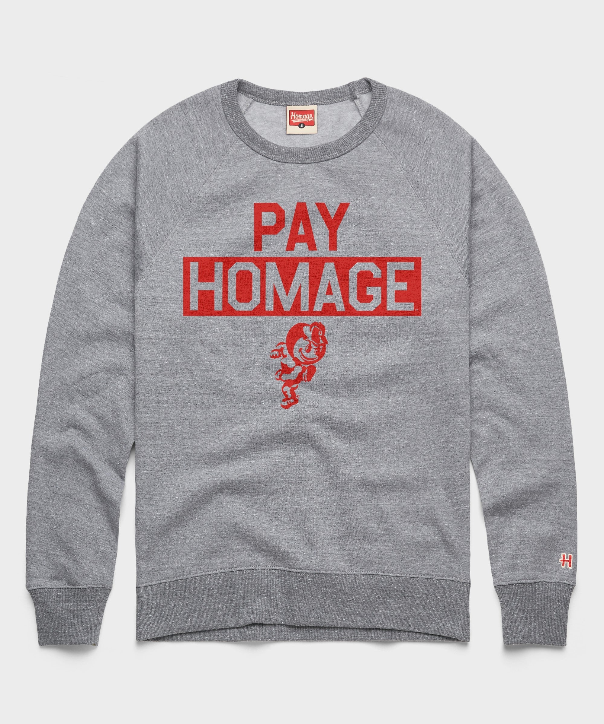 Running Brutus The Buckeye Pay Homage Crewneck
