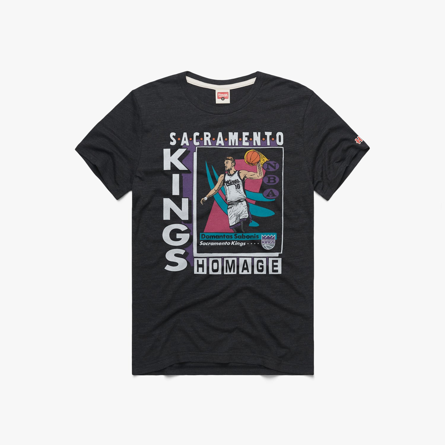 Official sacramento kings trading card domantas sabonis shirt
