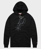 San Antonio Spurs Logo Blackout Hoodie