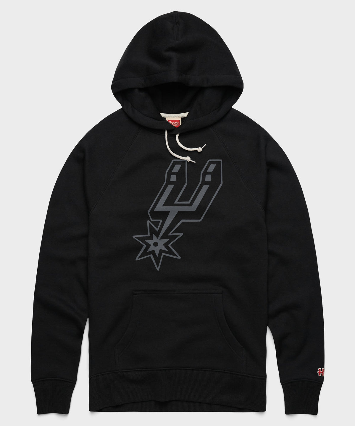 San Antonio Spurs Logo Blackout Hoodie