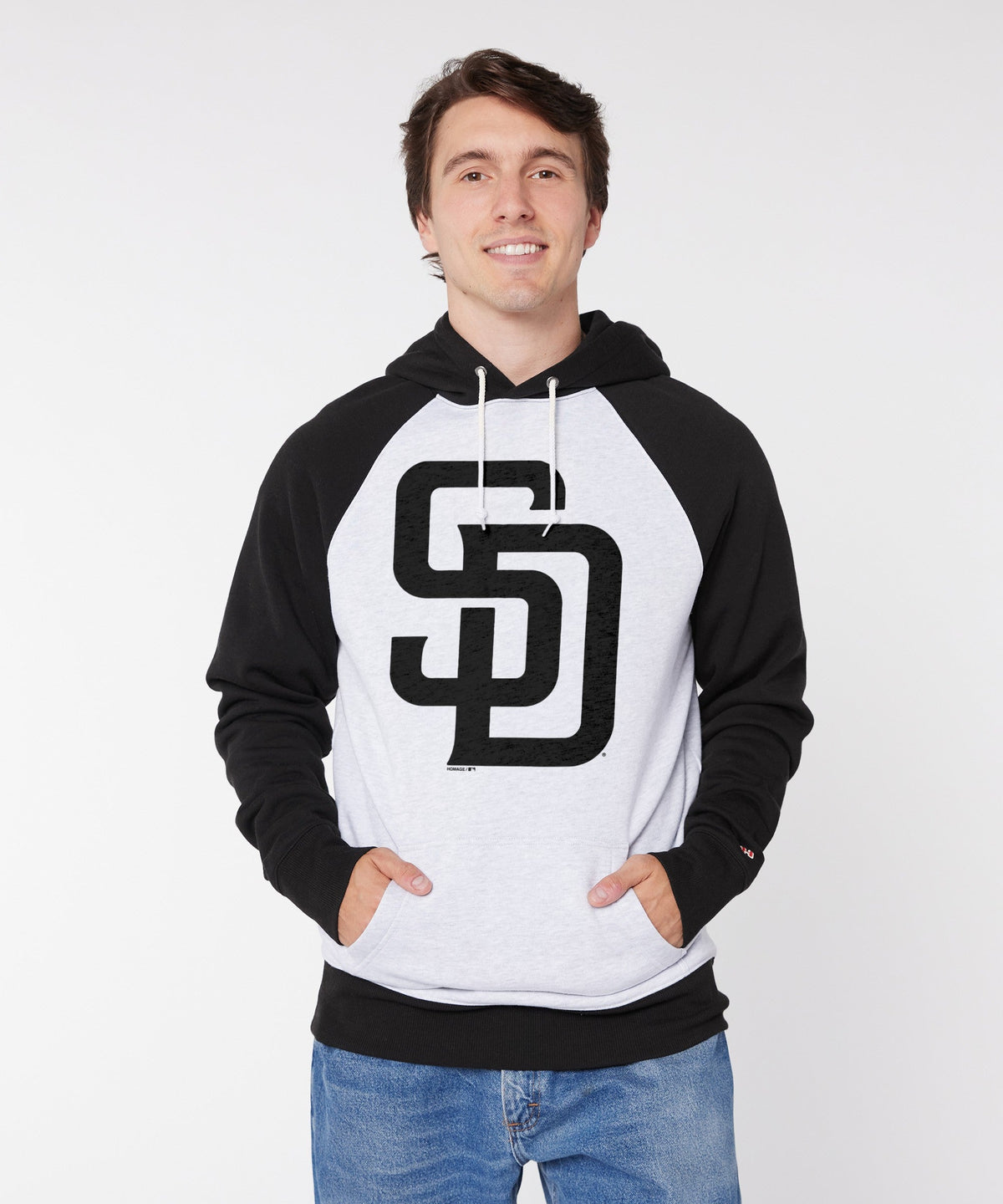 San Diego Padres '20 Blackout Colorblock Hoodie