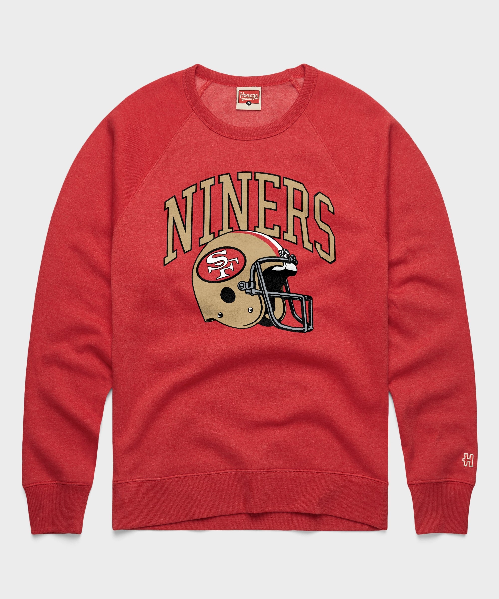 San Francisco 49Ers Helmet Retro Crewneck